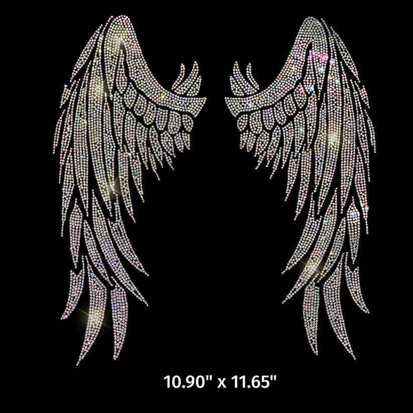LA Wings Rhinestone Hot Fix Transfer | Style 21032