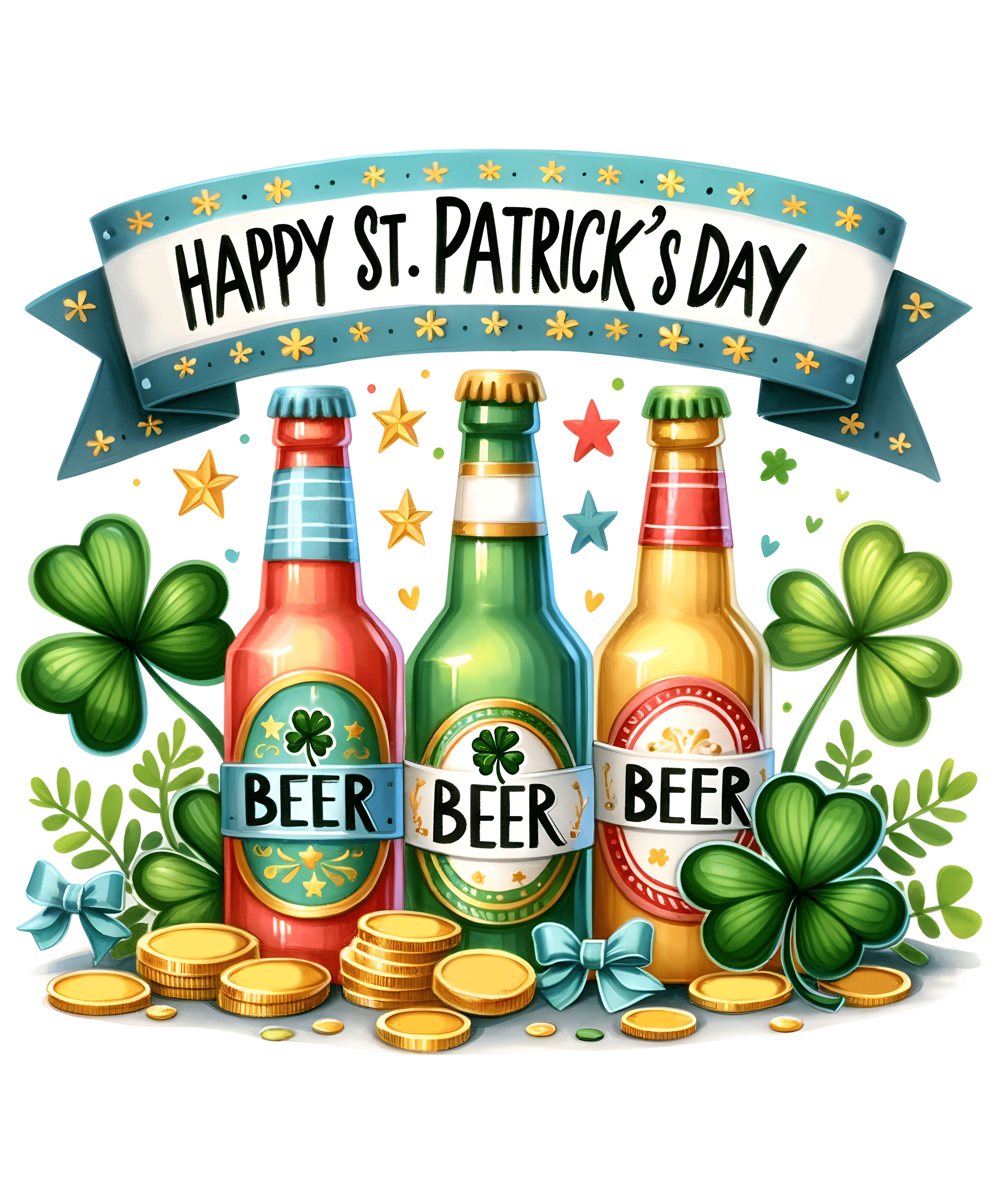 Happy St. Patrick's Day Beer Design | DTF Jersey