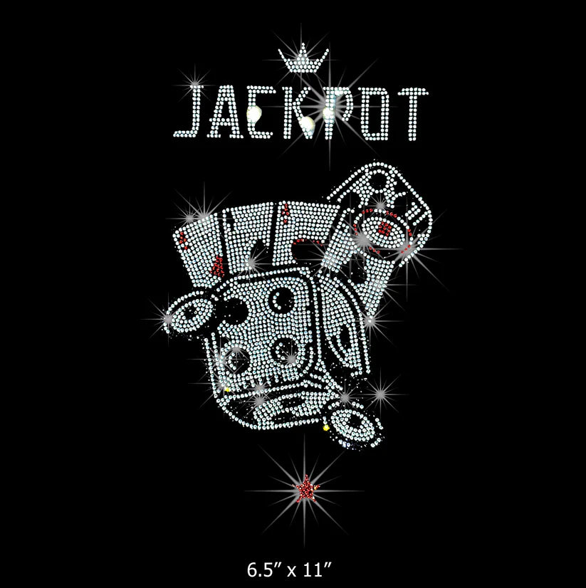 Jackpot Rhinestone Hot Fix Transfer | Style 24018