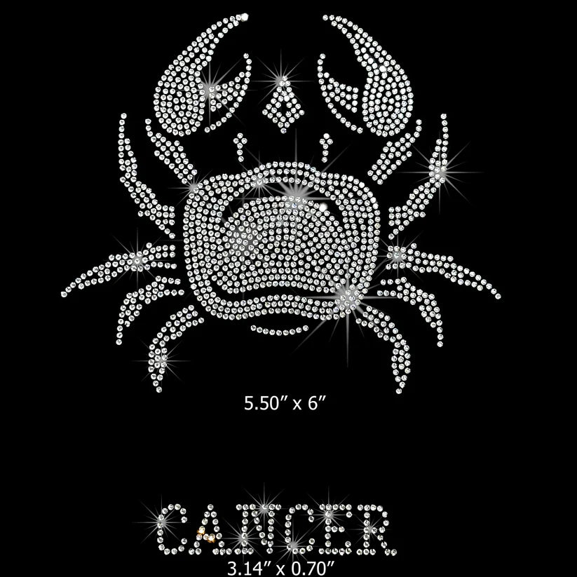 Cancer Rhinestone Hot Fix Transfer | Style 25061