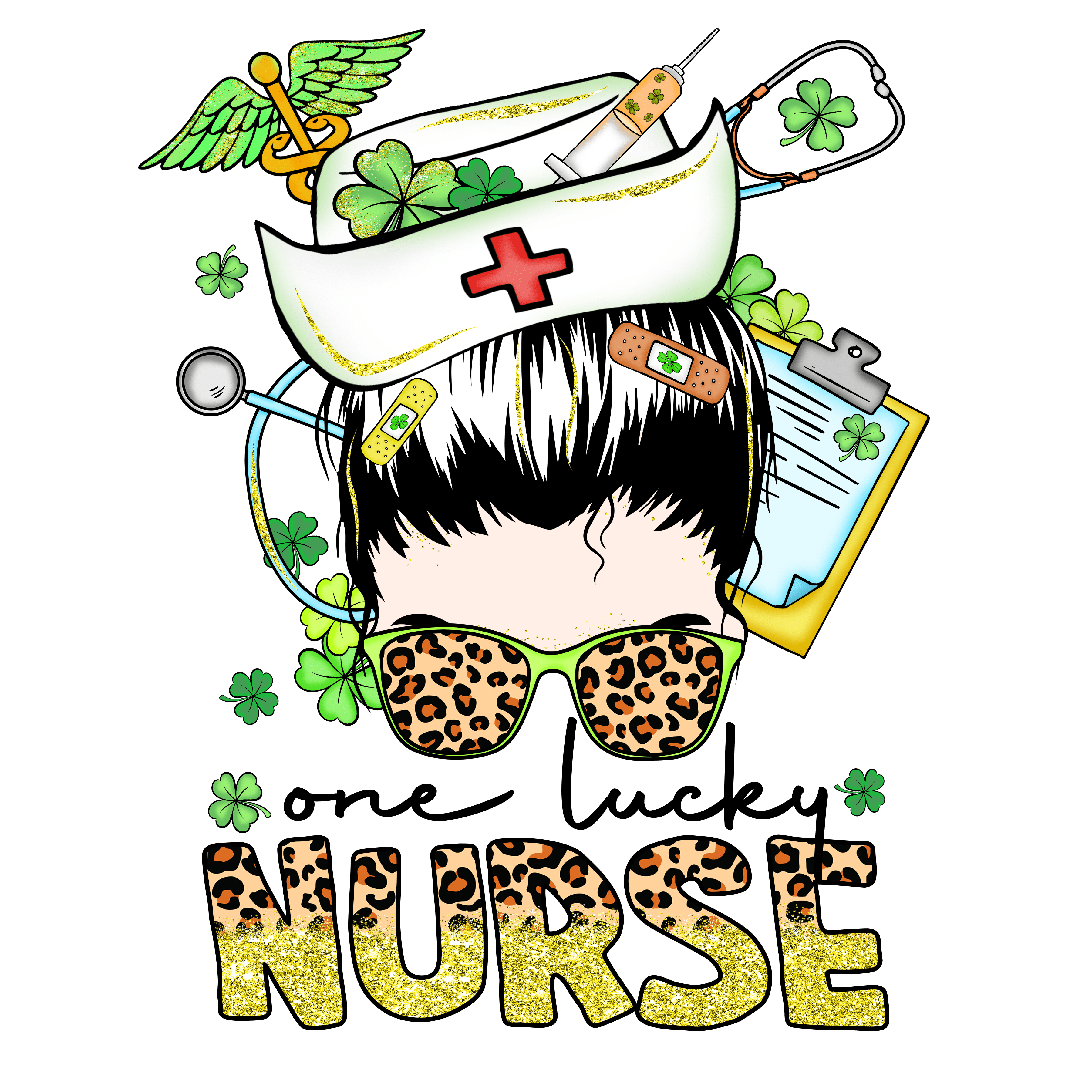 One Lucky Nurse St. Patrick's Day DTF Ready V1 | DTF Jersey