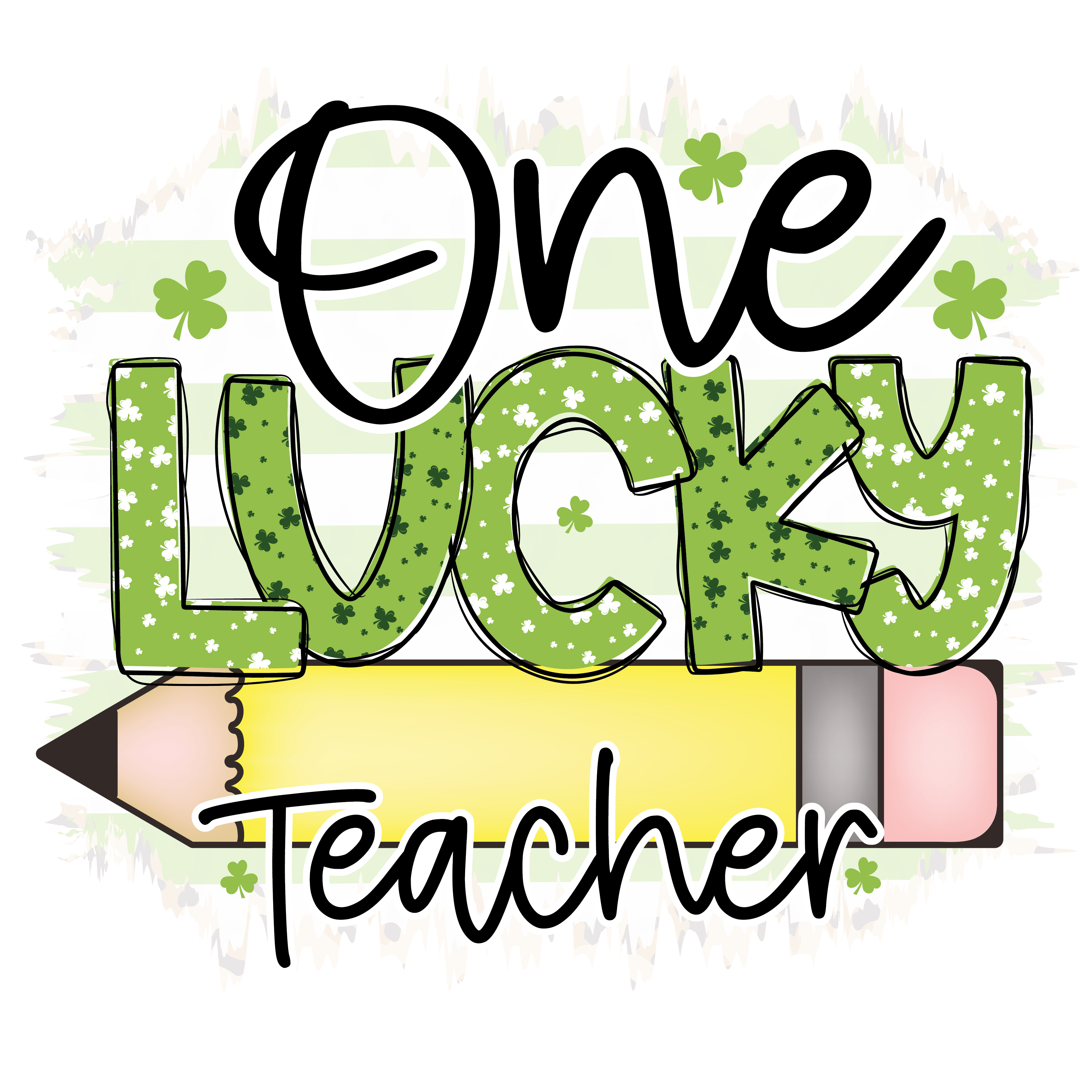 St. Patrick's Day One Lucky Teacher Design | DTF Jersey