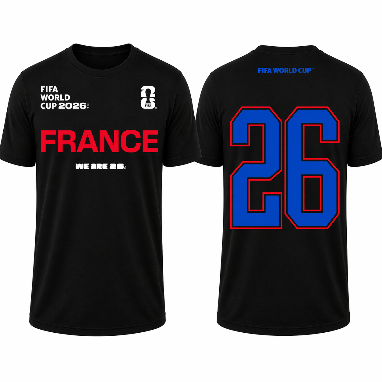 FIFA World Cup 2026 France Shirt – Official "We Are 26" Team France T-Shirt