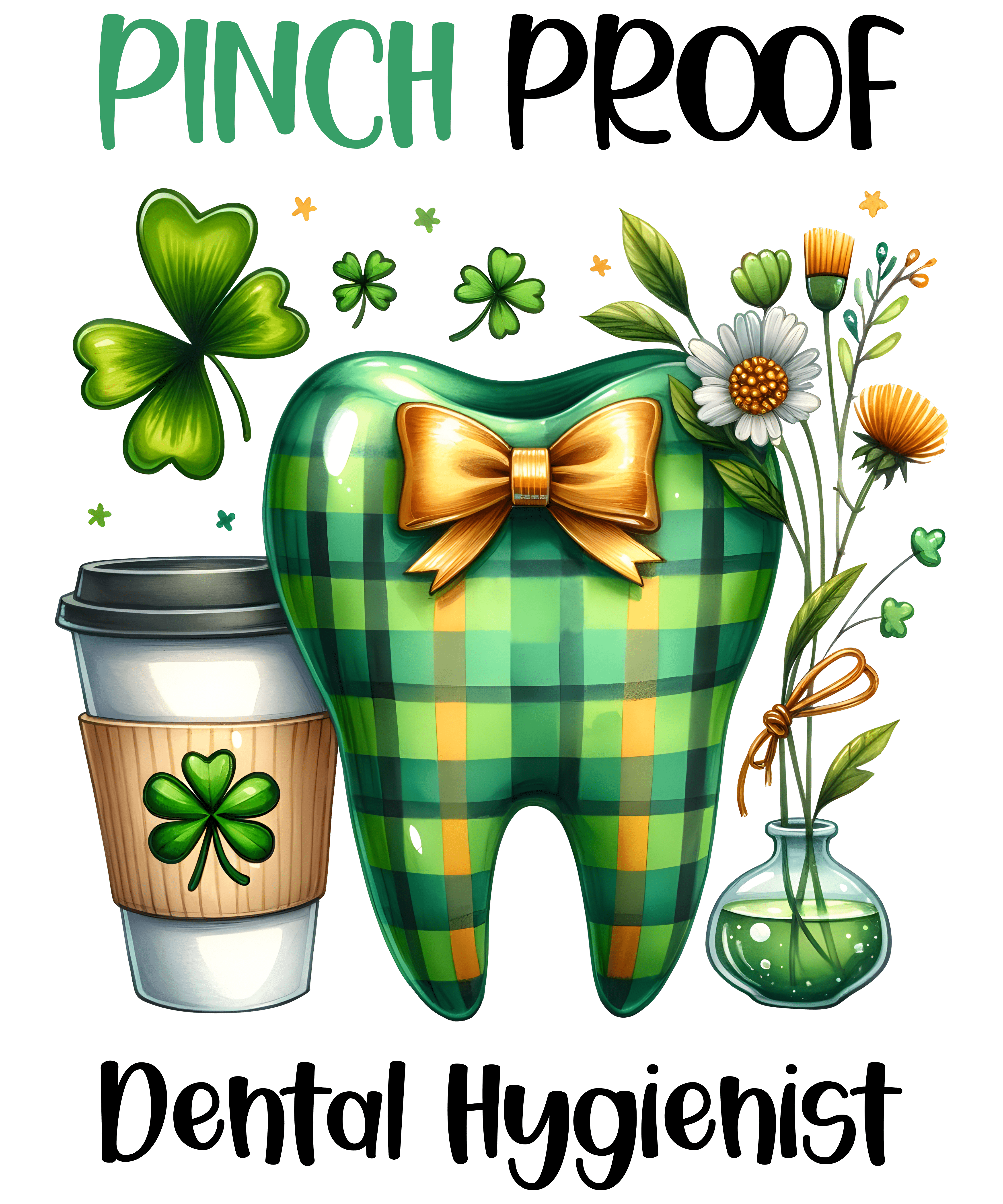 Lucky Dental Hygienist - St. Patrick's Design | DTF Jersey