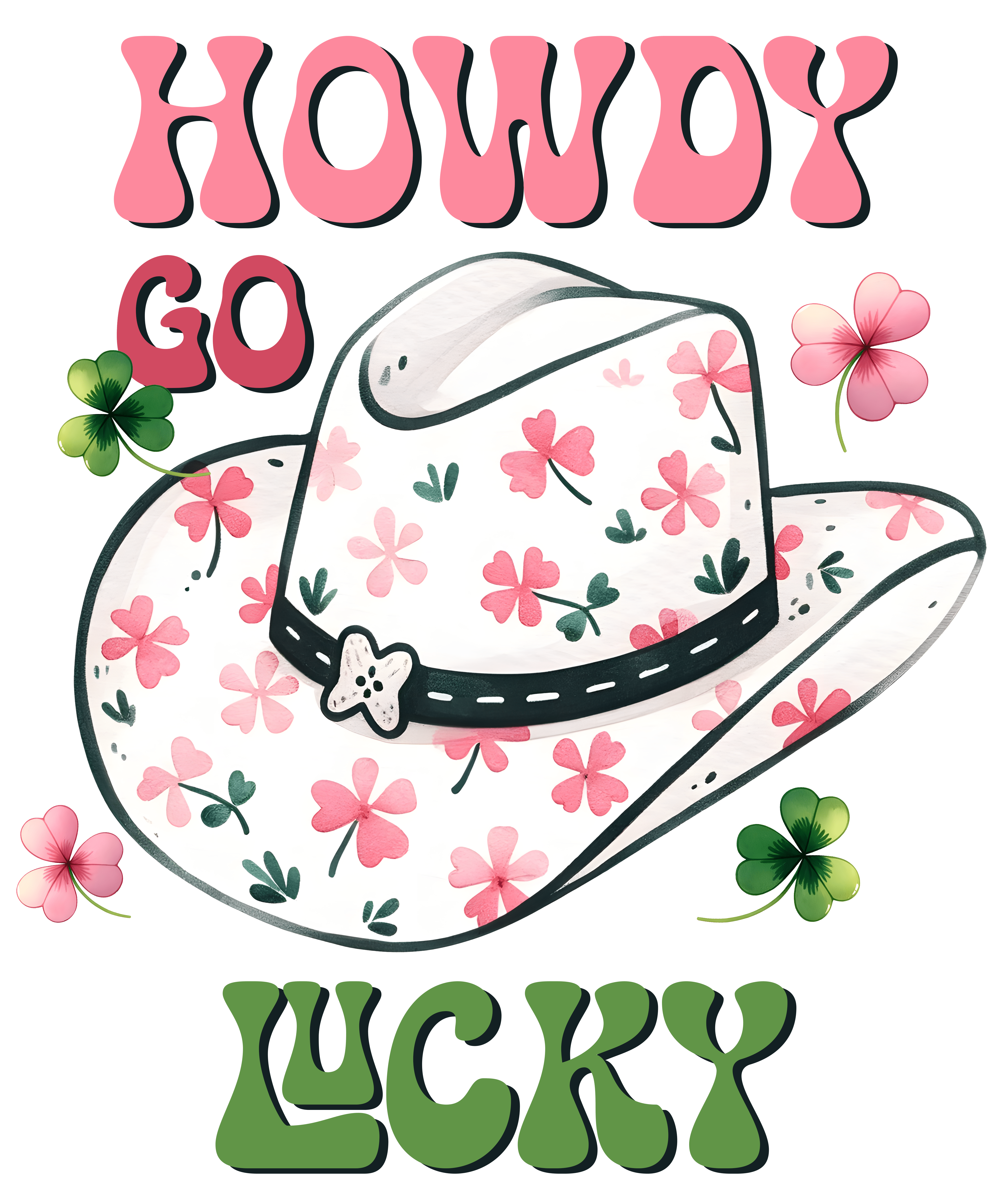 St Patrick's Day Cute Western Design | DTF Jersey