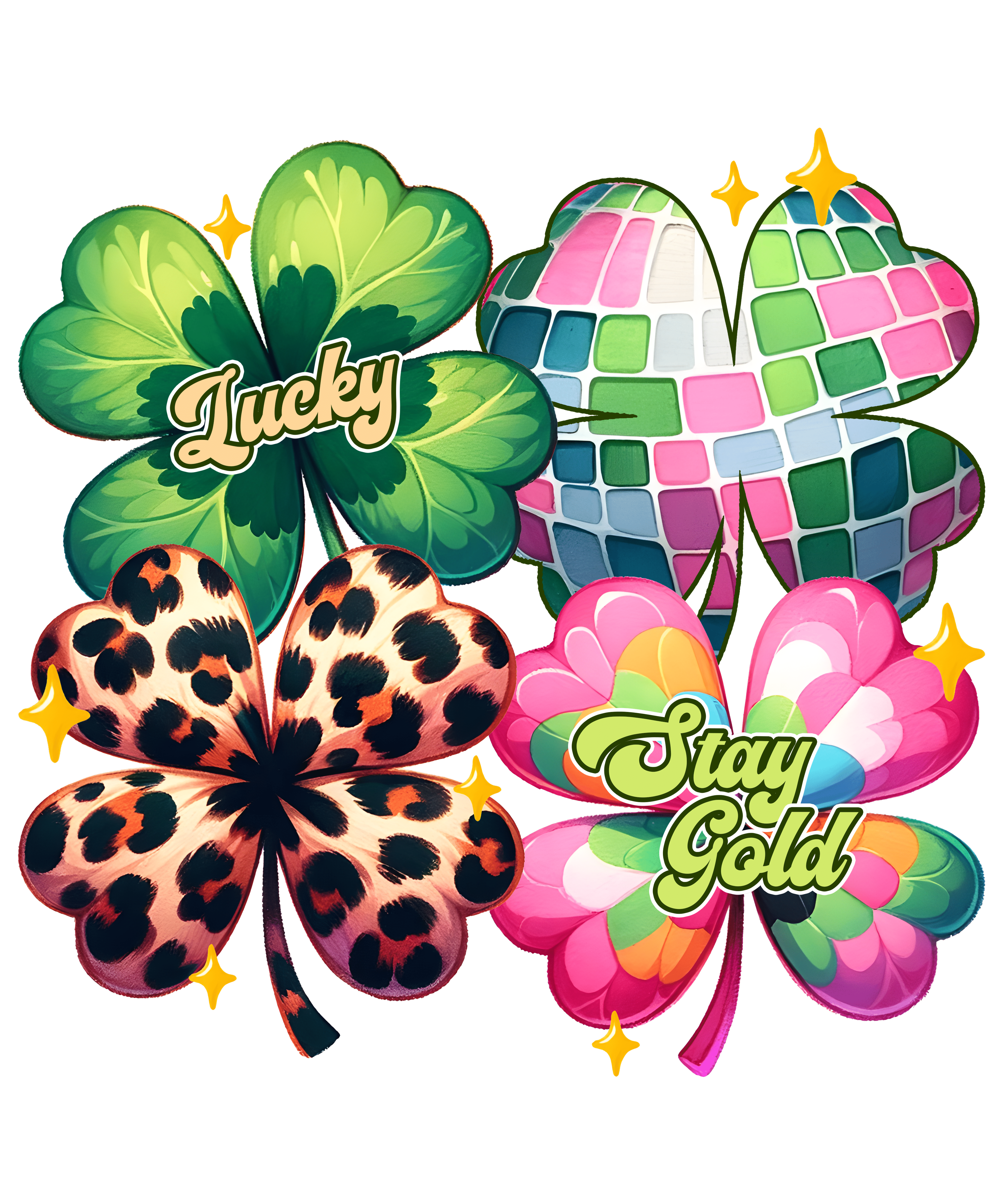 Retro Stay Gold Lucky Saint Patrick's Design | DTF Jersey
