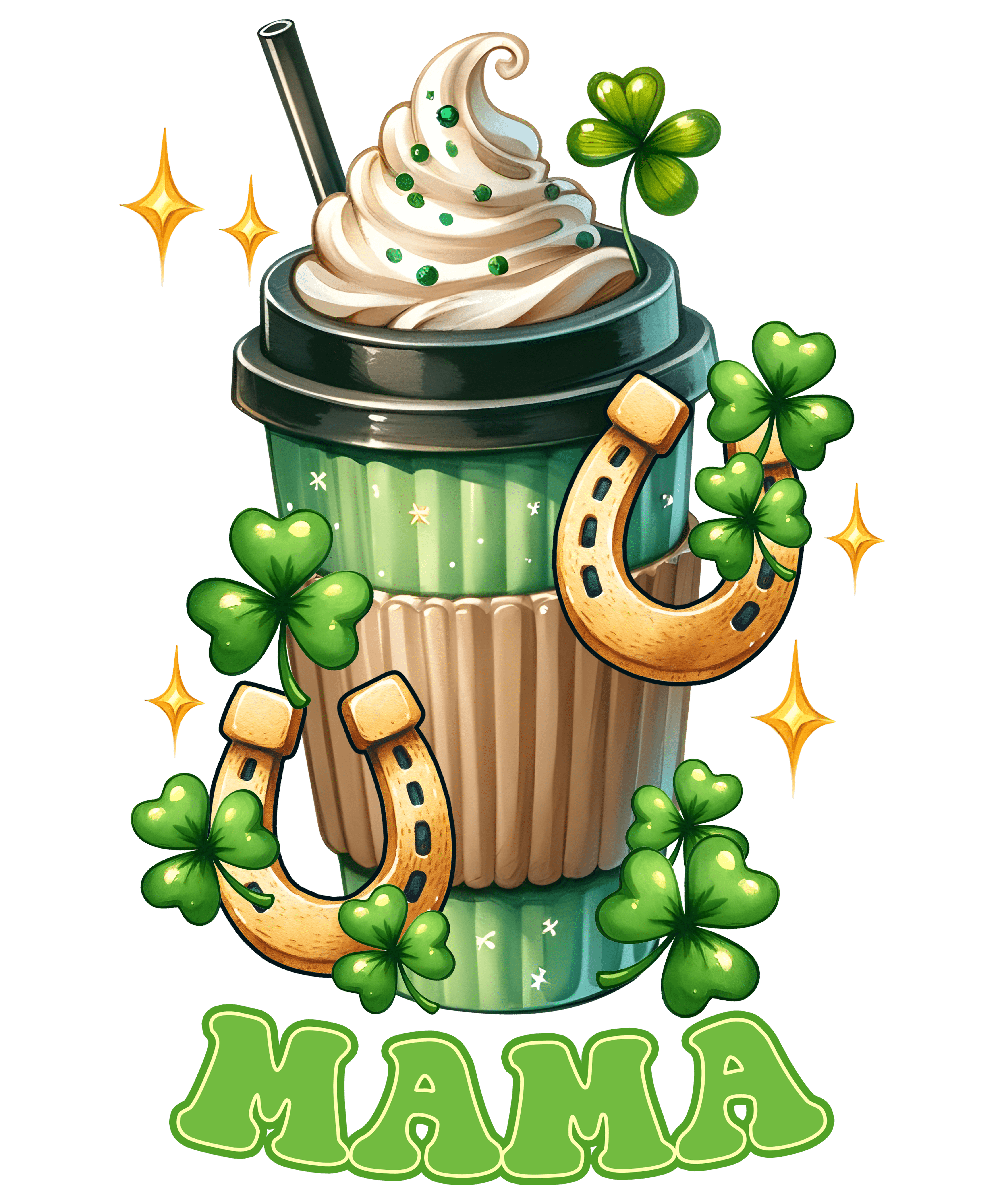 Saint Patrick's Day Cute Mama Design | DTF Jersey