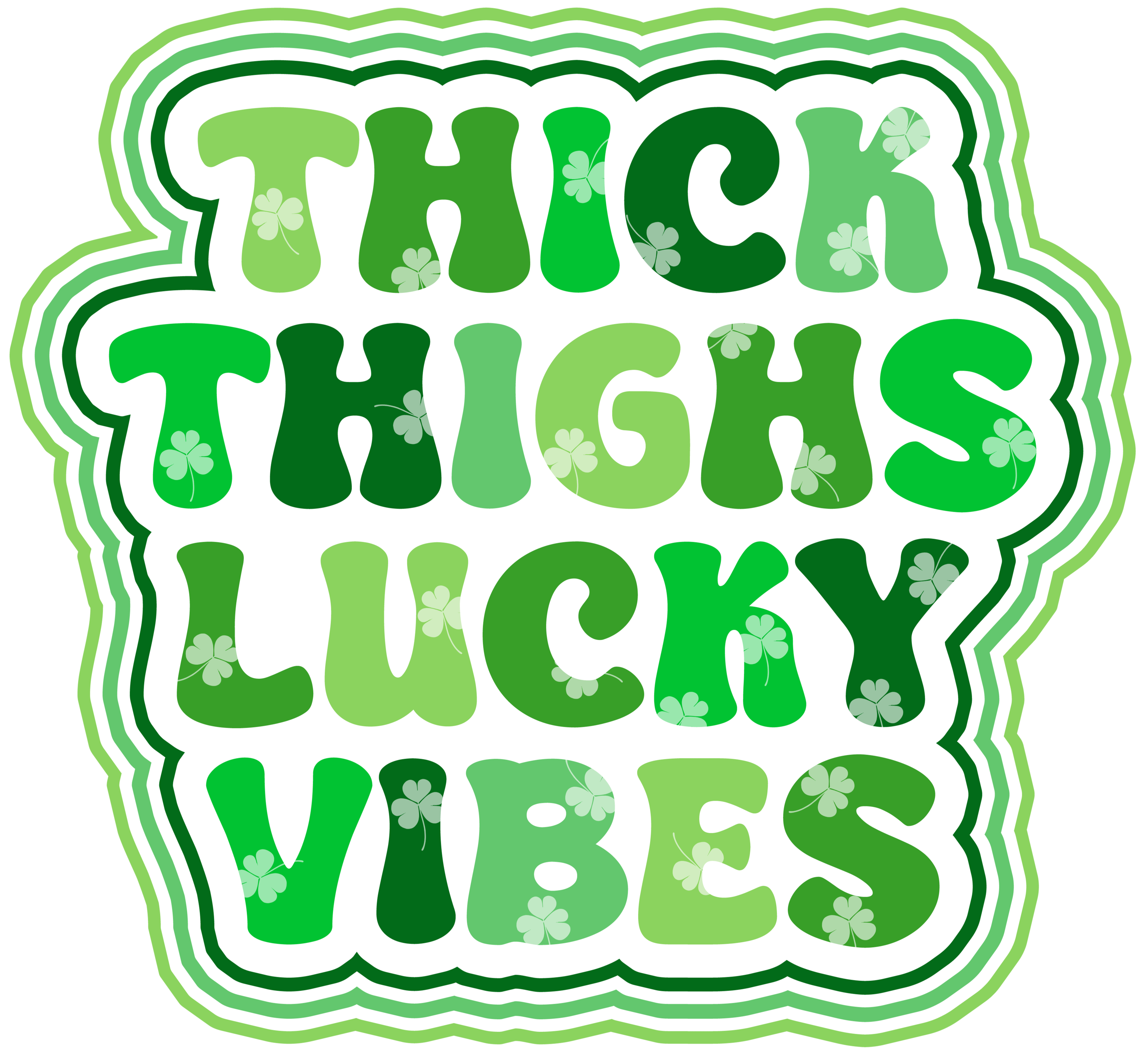 Lucky Vibes Happy St. Patrick's Day Design | DTF Jersey