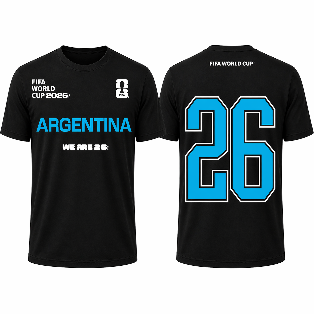FIFA World Cup 2026 Argentina Shirt – Official "We Are 26" Team Argentina T-Shirt