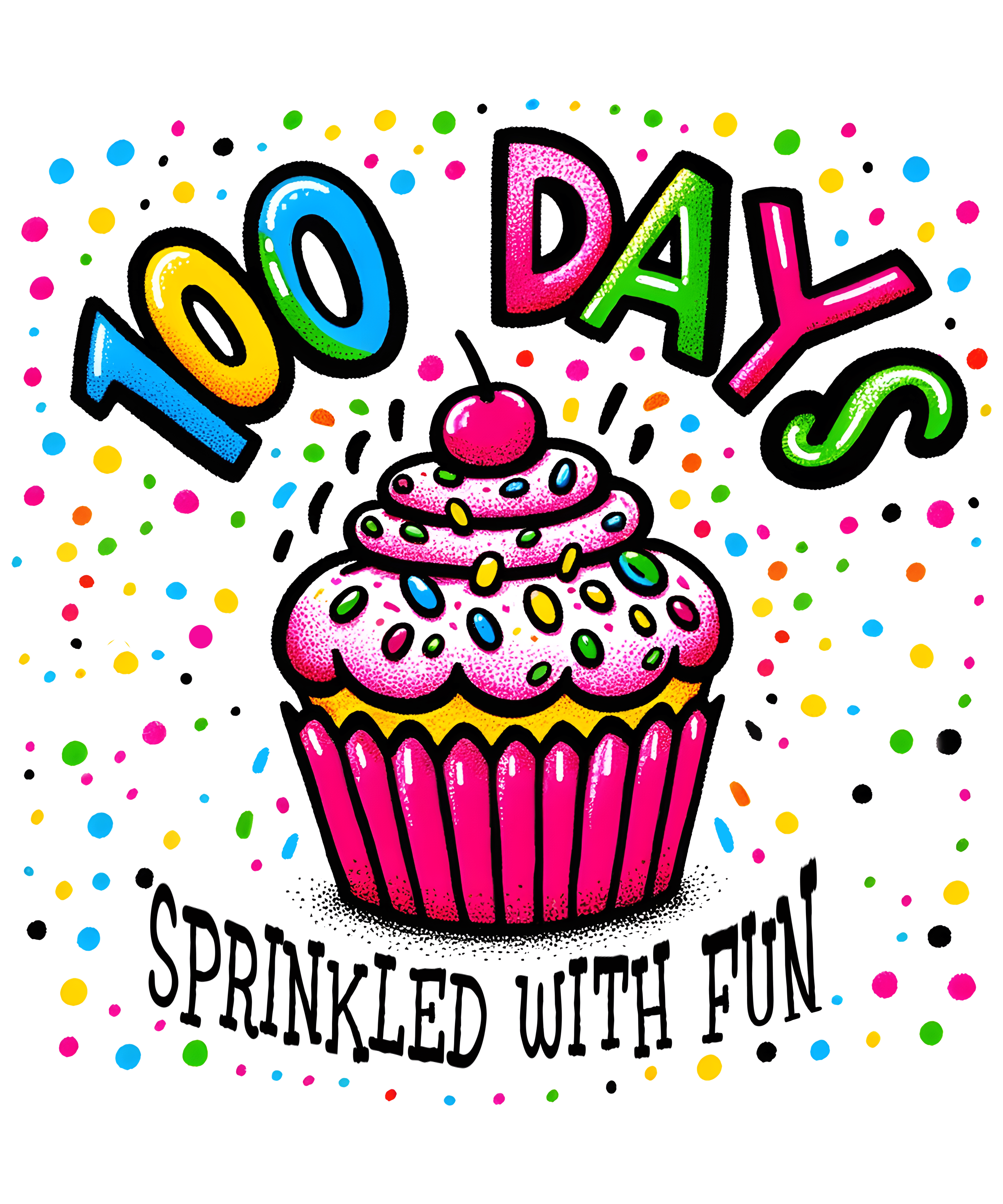 100 Days Sprinkled with Fun | DTF Ready To Press Designs