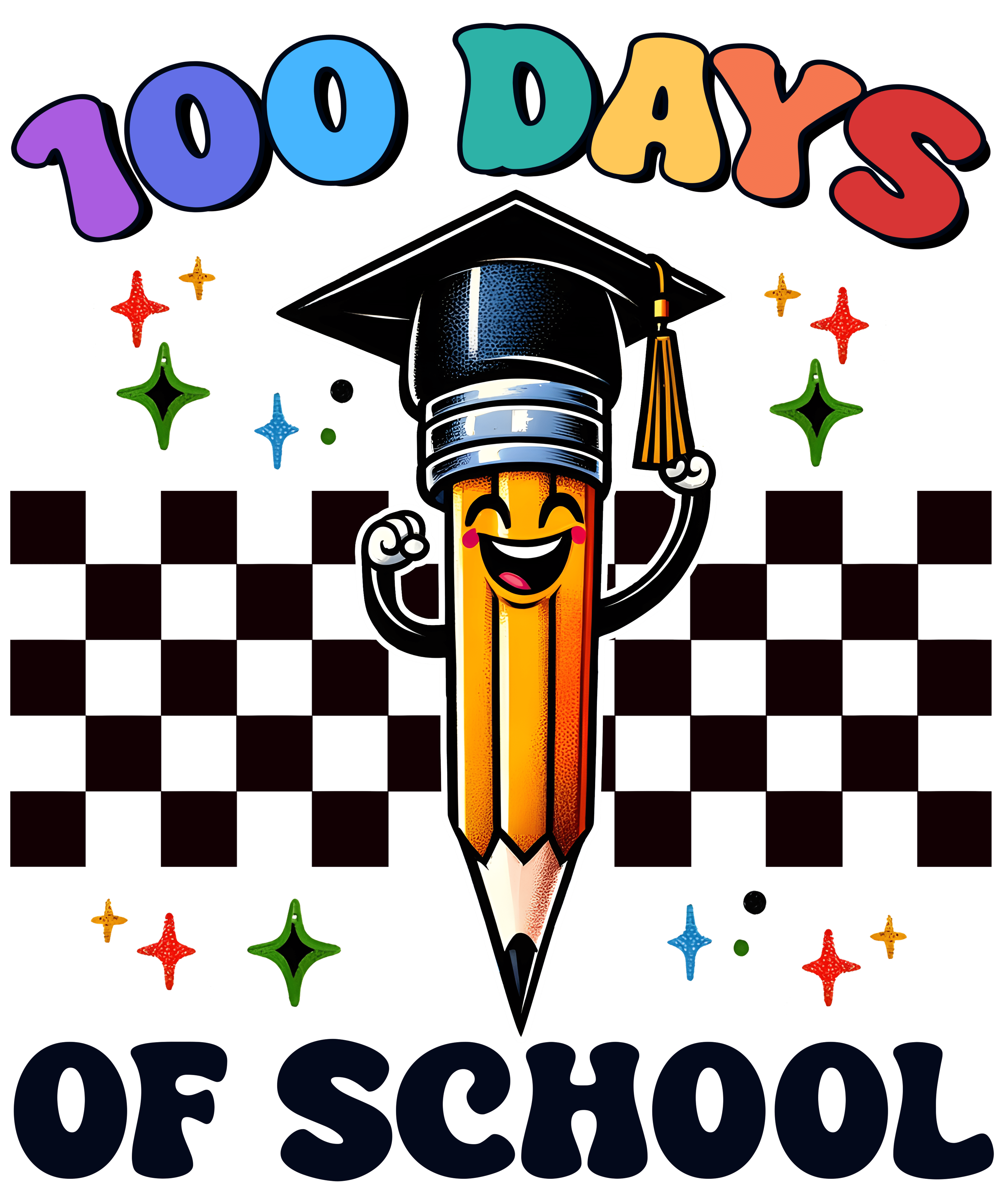 100 days of School Kids | DTF Ready To Press Designs
