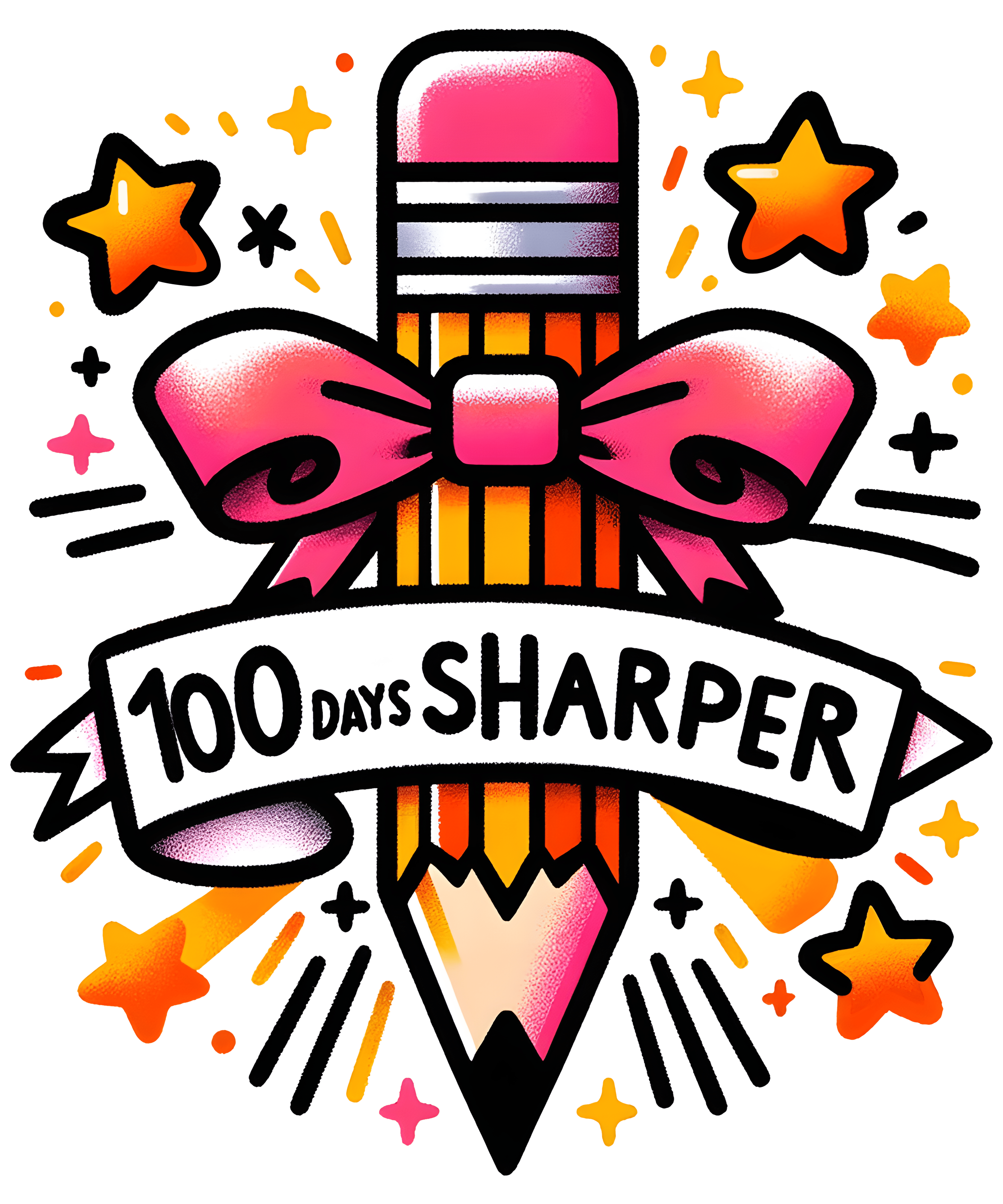 100 Days Sharper Teacher | DTF Ready To Press Designs