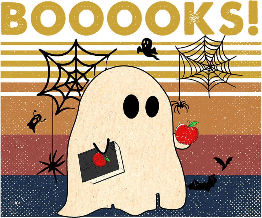 Halloween Book Design - DTF Ready To Press