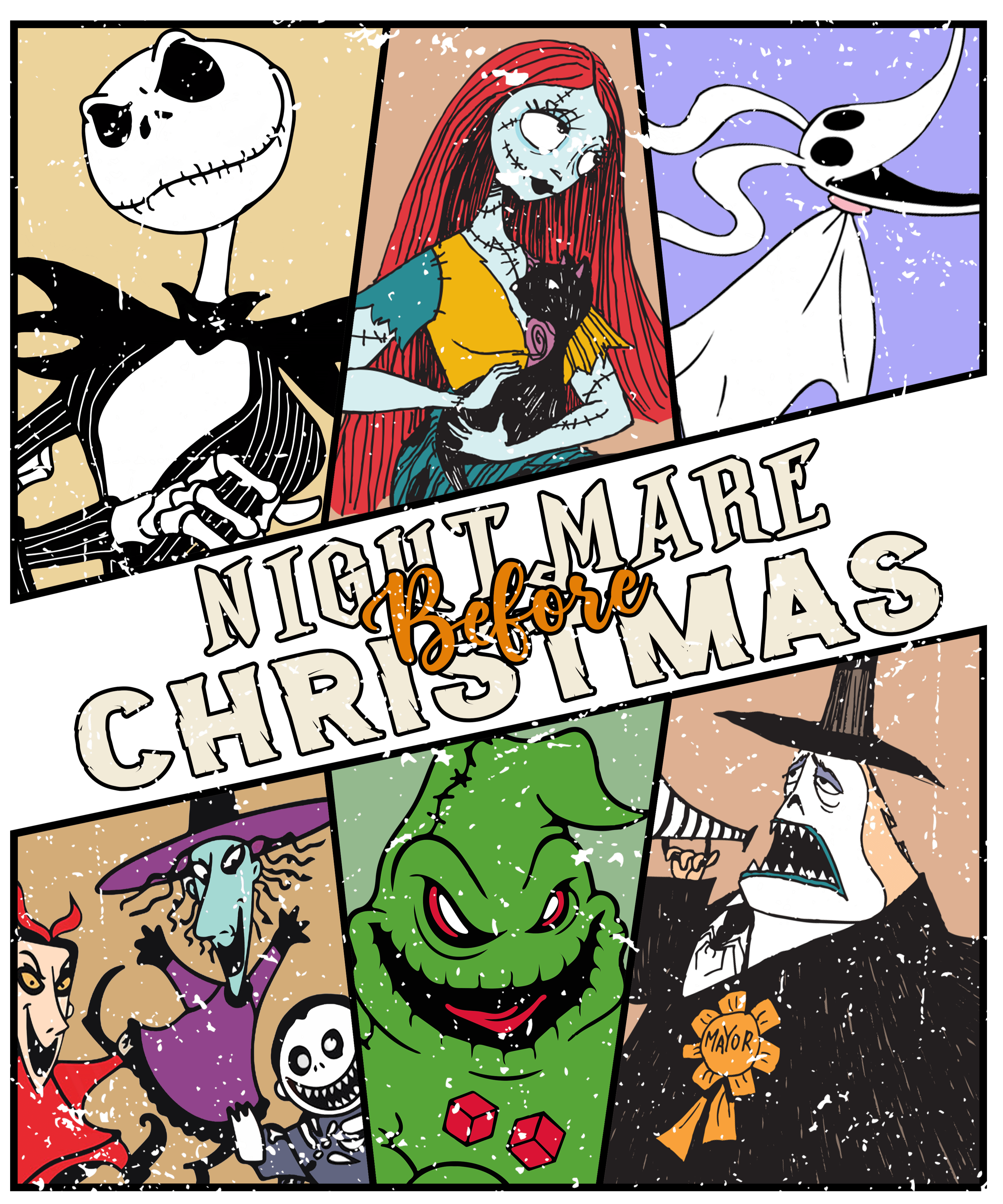 Nightmare Before Christmas | Halloween Ready To Press Designs