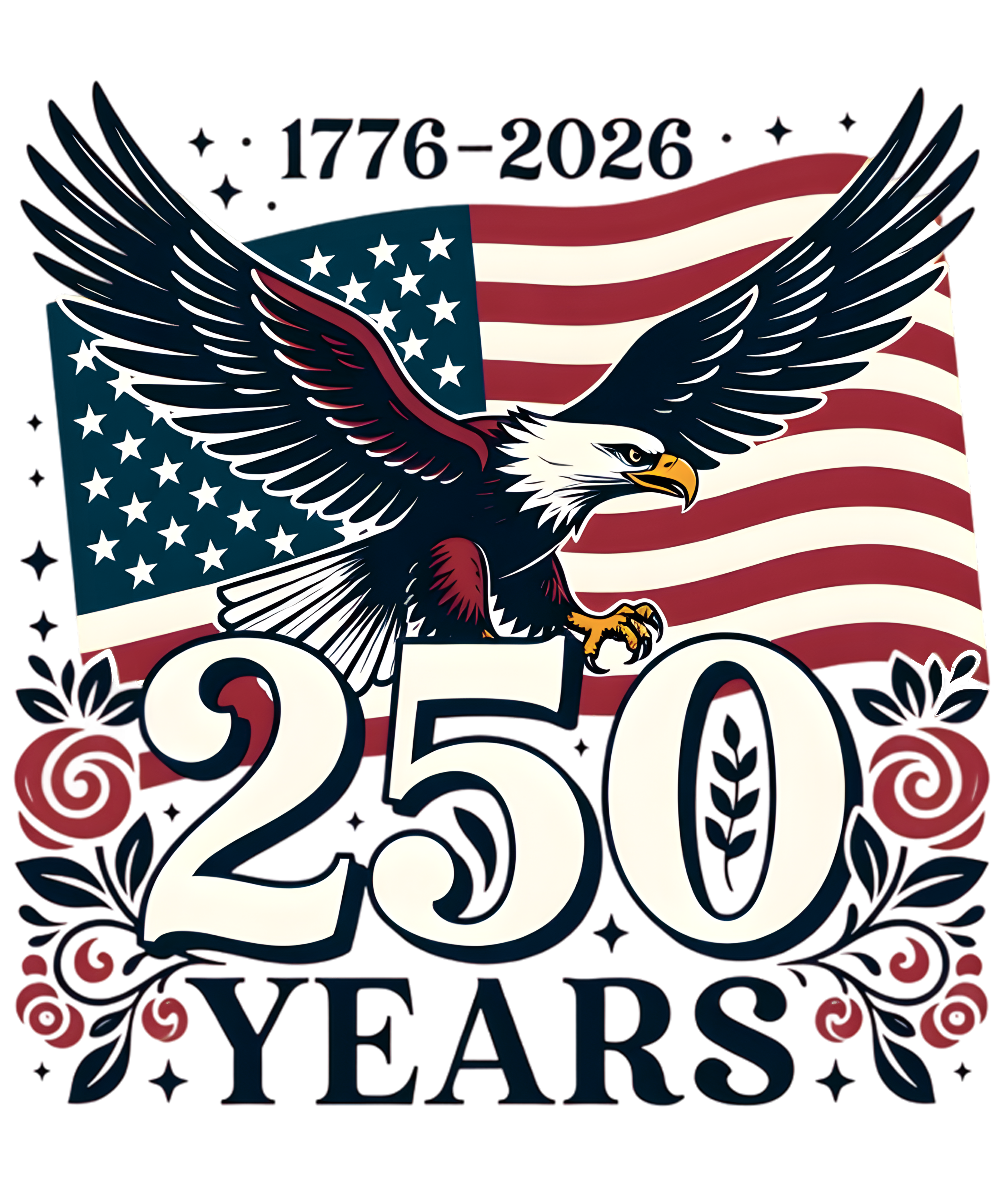 Eagle Flag - USA 250th Anniversary DTF-Ready to Press (V2) | DTF Jersey