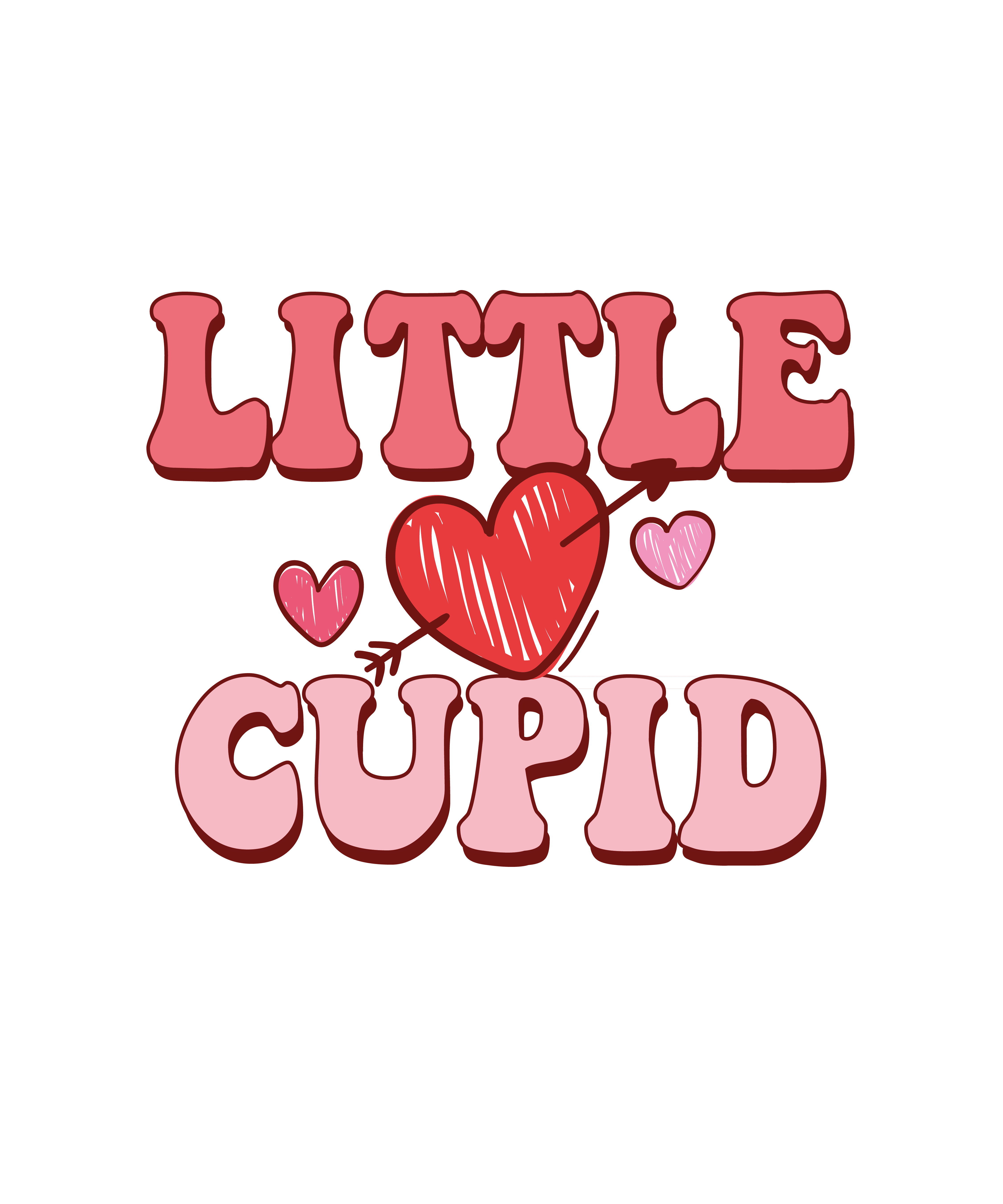 Little Cupid Valentine's Design - DTF Ready To Press