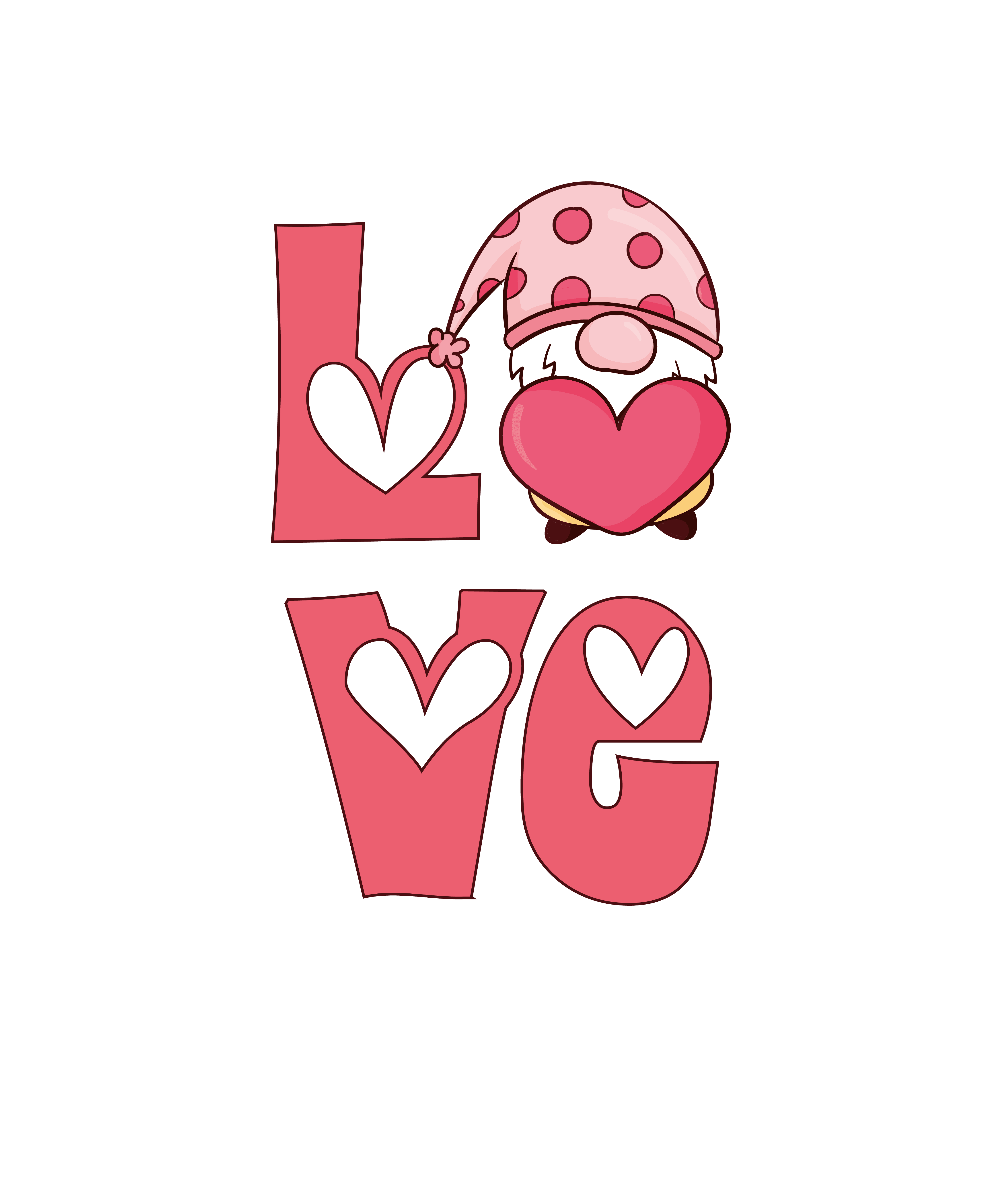 Love Valentine's Design - DTF Ready To Press
