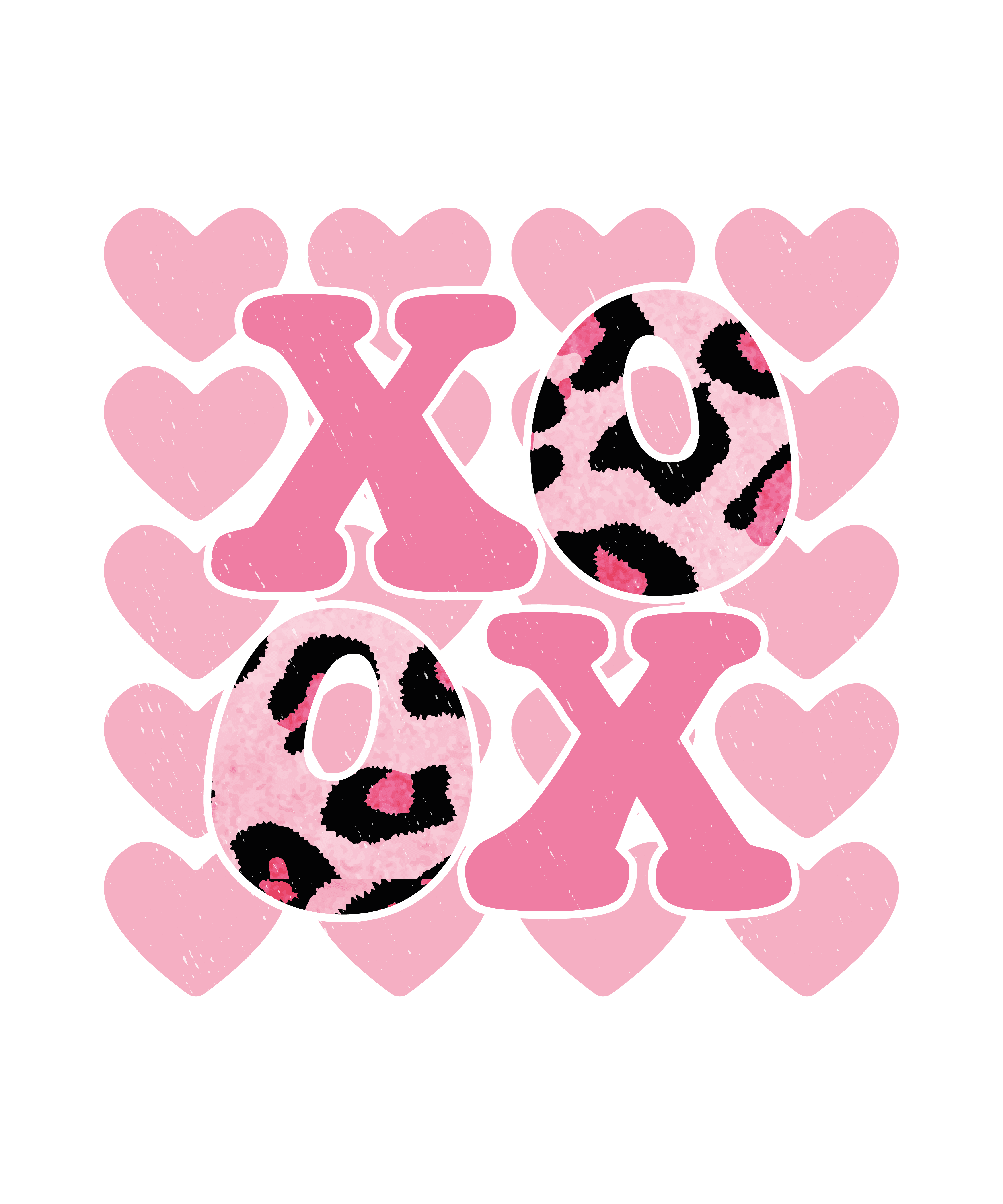 XOXO Valentine's Design - DTF Ready To Press