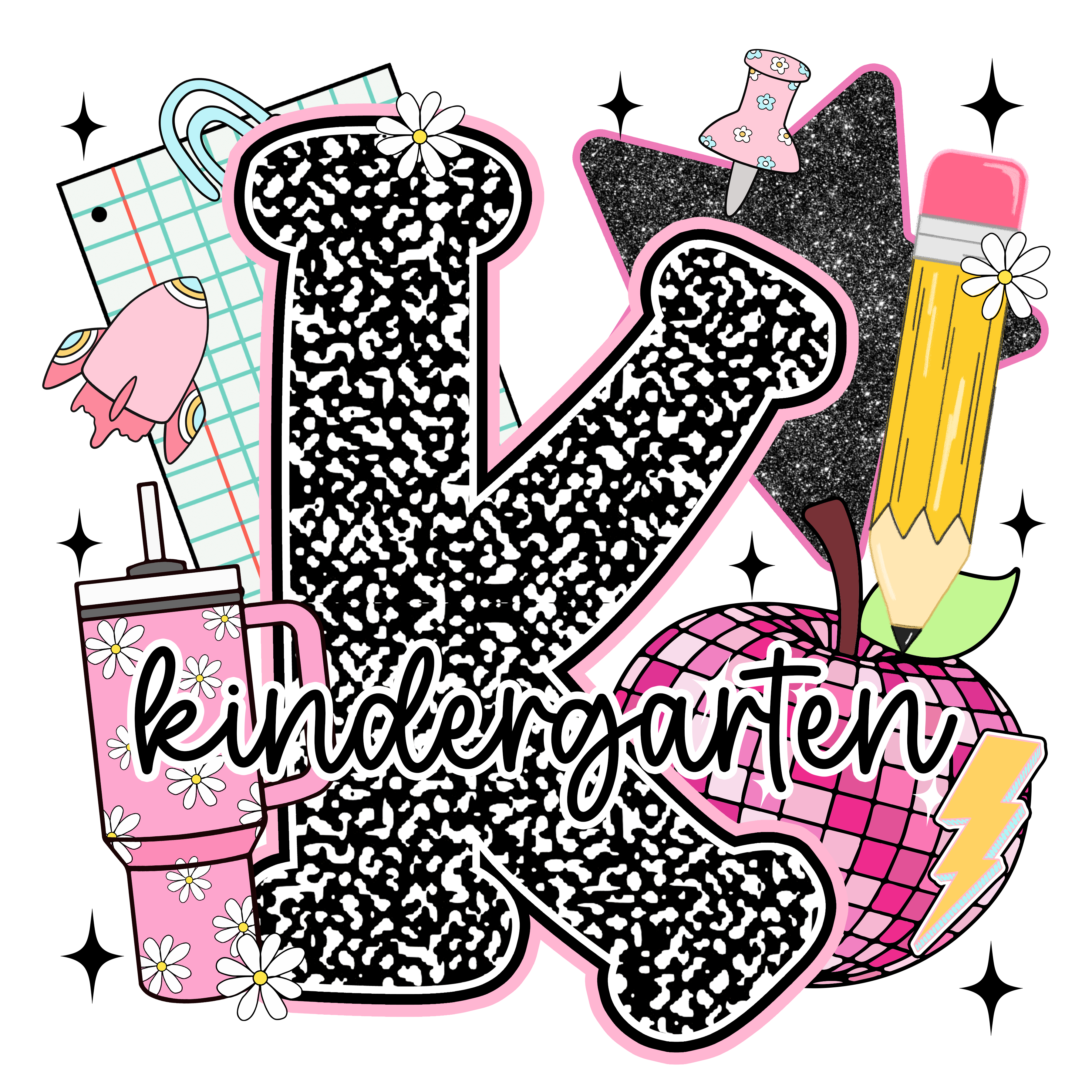 Kindergarten Y2K | Back To School DTF Ready To Press Designs