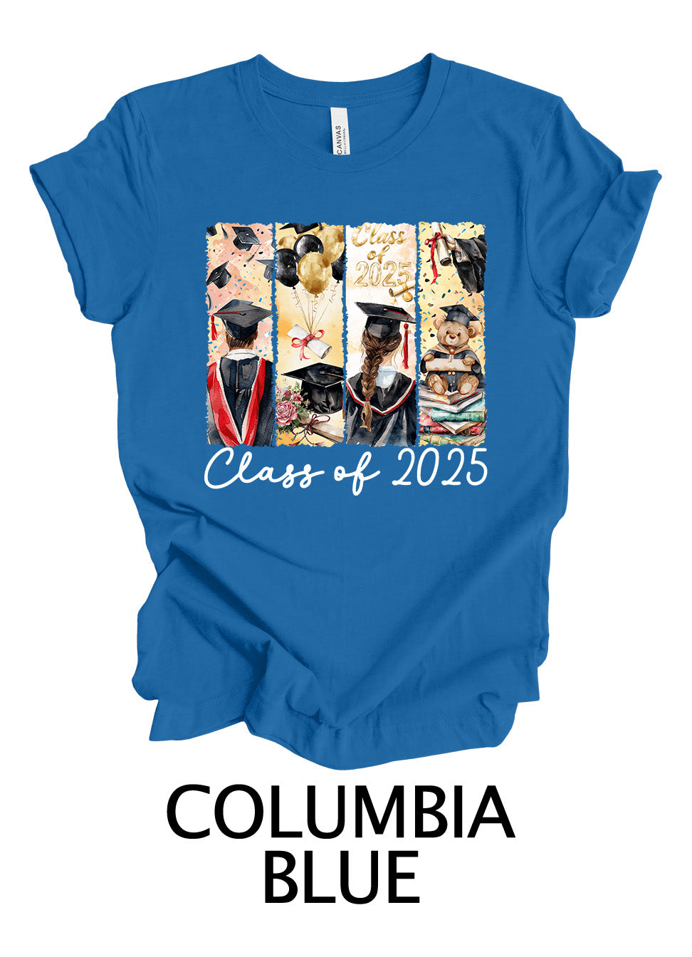 Class of 2025 Watercolor Panel | Graduation Ready To Press Designs
