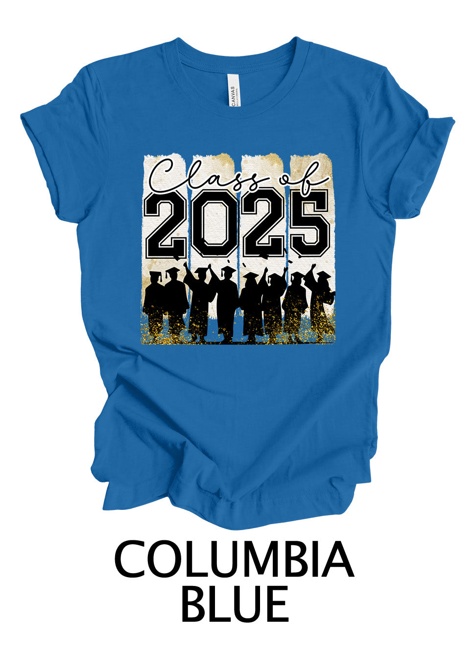 Bold Class of 2025 Gold | Graduation Ready To Press Designs