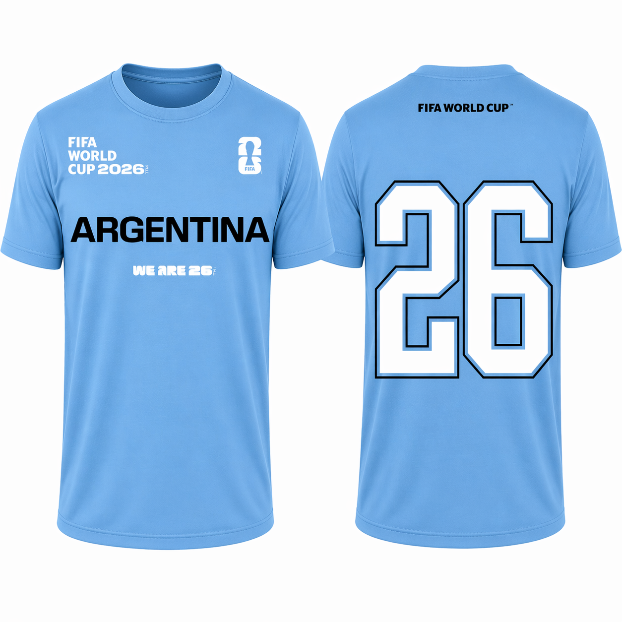 FIFA World Cup 2026 Argentina Shirt – Official "We Are 26" Team Argentina T-Shirt
