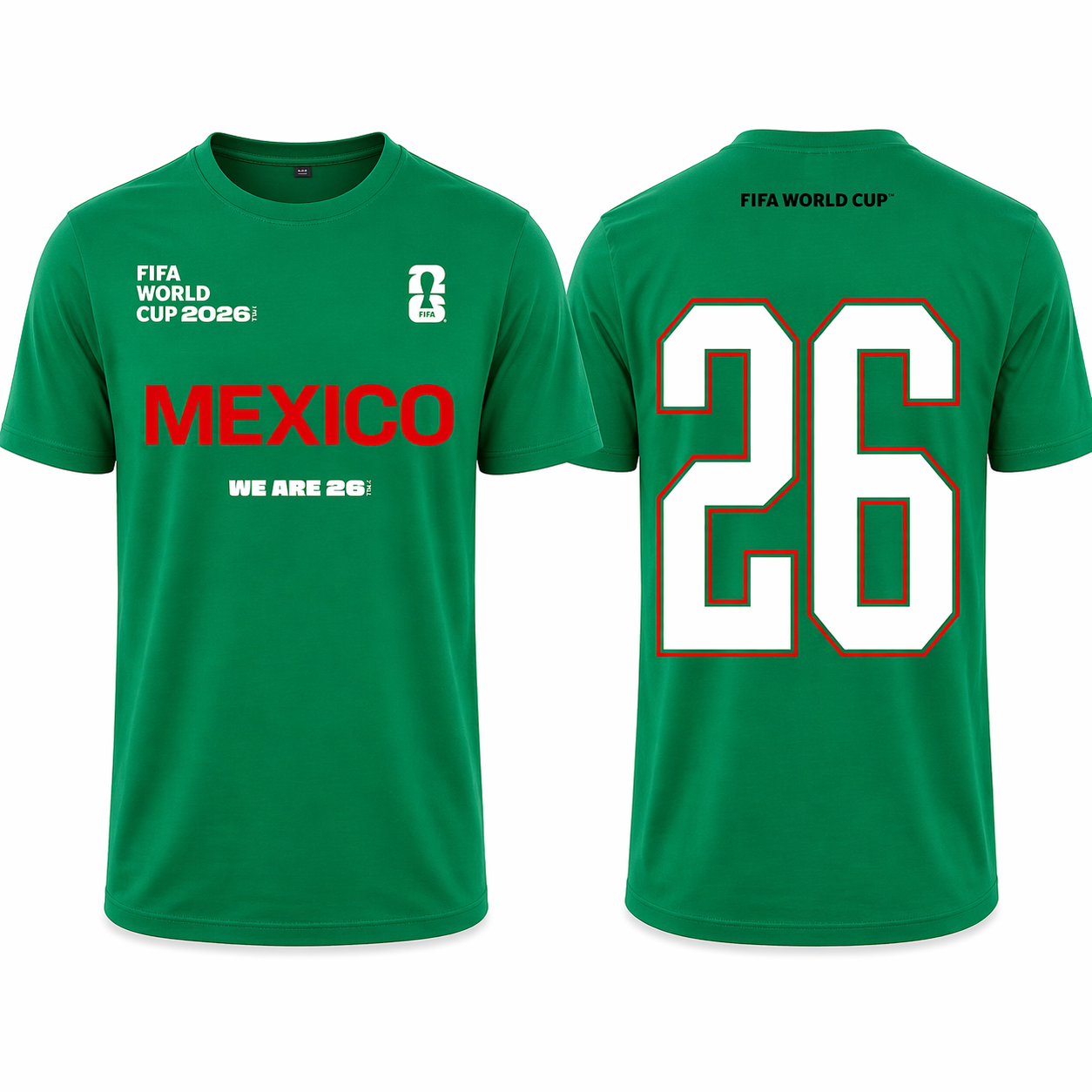 FIFA World Cup 2026 Mexico Shirt – Official "We Are 26" Team Mexico T-Shirt