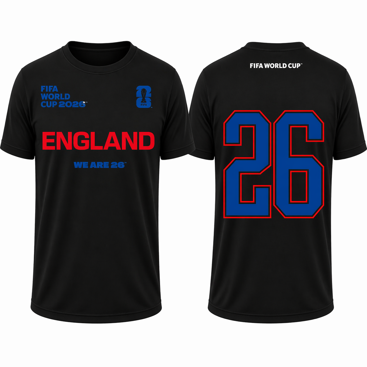 FIFA World Cup 2026 England Shirt – Official "We Are 26" Team England T-Shirt