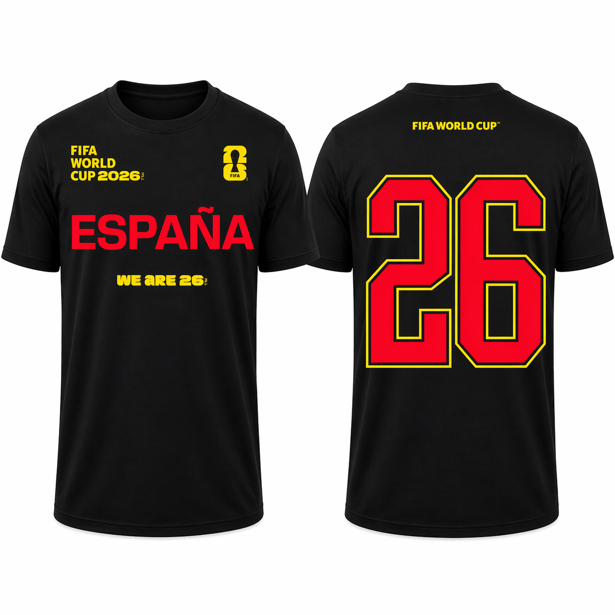 FIFA World Cup 2026 España Shirt – Official "We Are 26" Team Spain T-Shirt