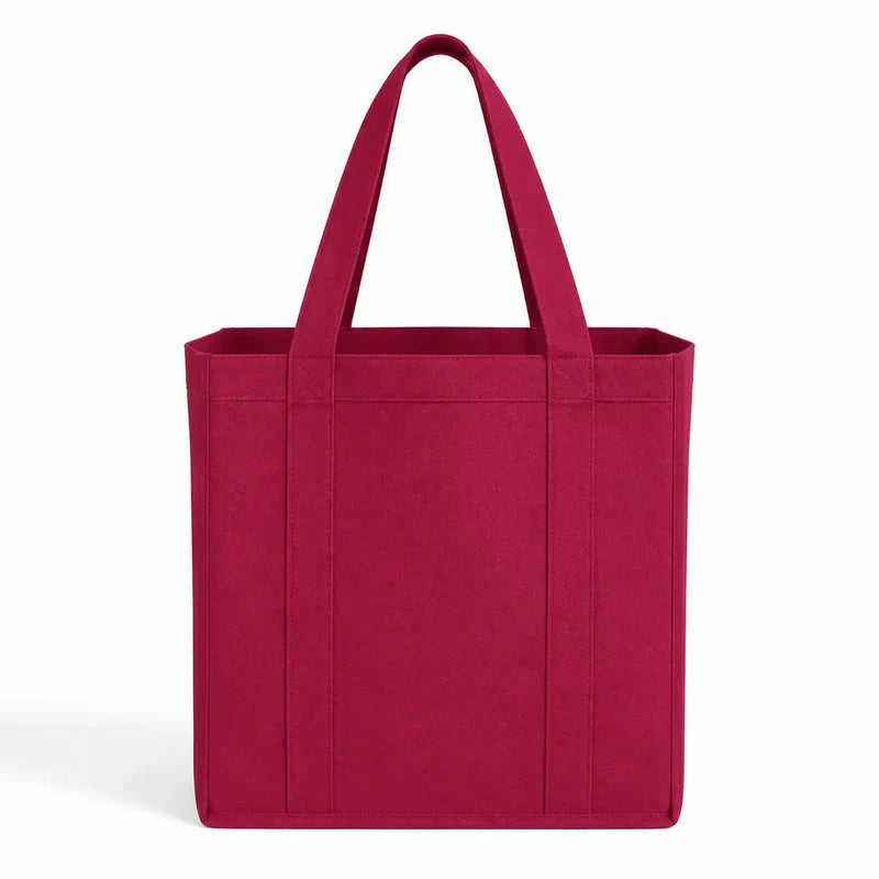 Reusable Grocery Tote Bag with Structured Bottom - GN45 | Non-Woven Shopping Tote for Custom Printing