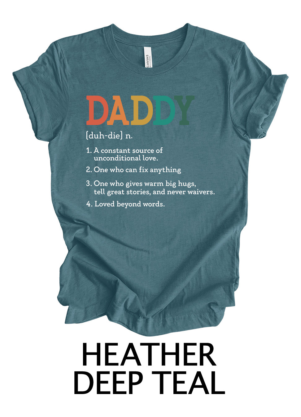 DADDY Definition Rainbow Design | Father's Day Ready To Press Designs