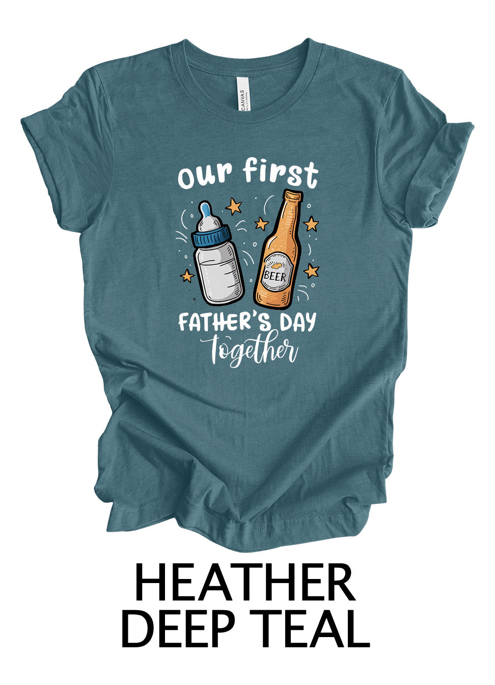 Our First Father’s Day Together – Baby Bottle & Beer | Father's Day Ready To Press Designs