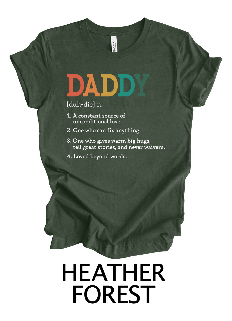 DADDY Definition Rainbow Design | Father's Day Ready To Press Designs