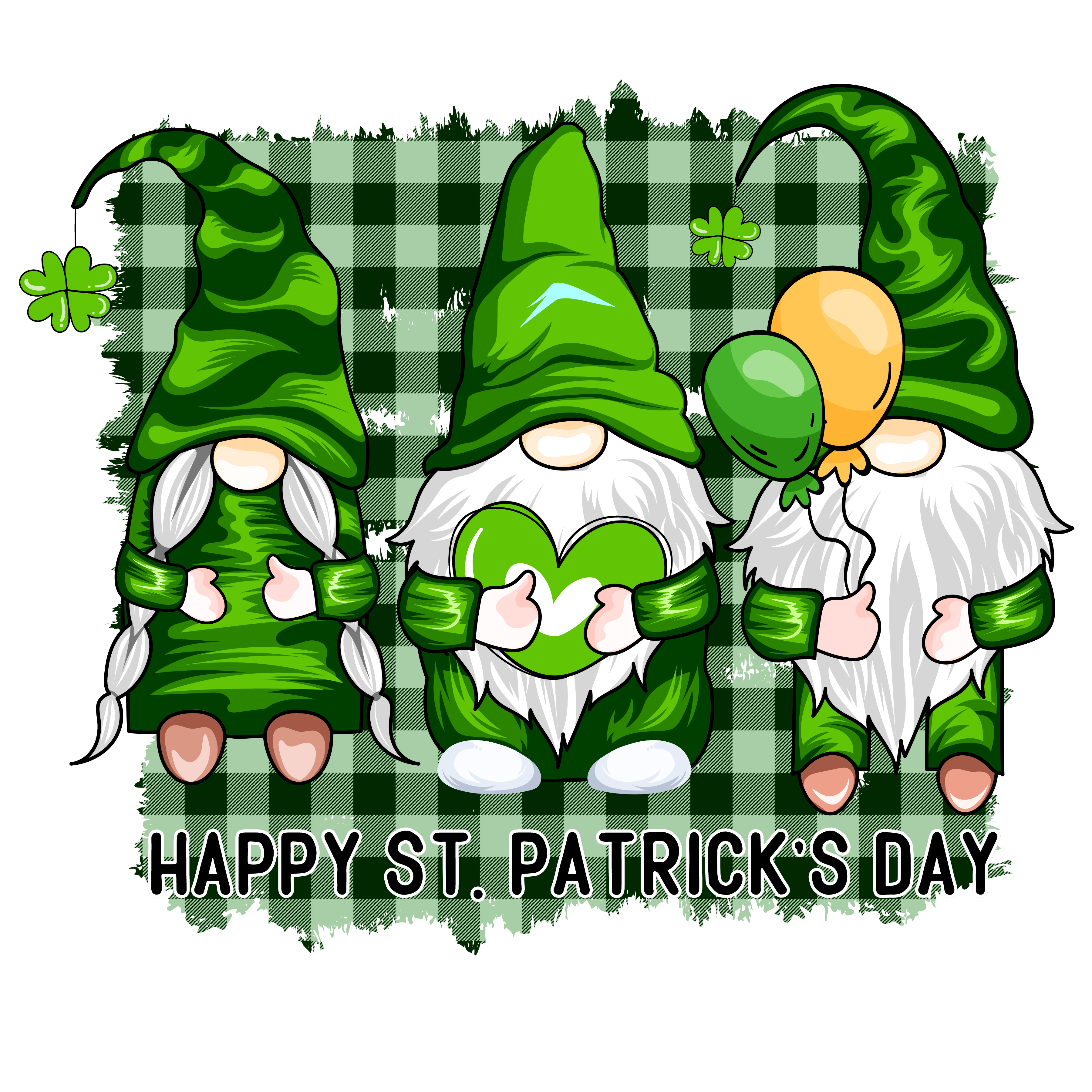 Happy Saint Patrick's Day Gnomes Design | DTF Jersey