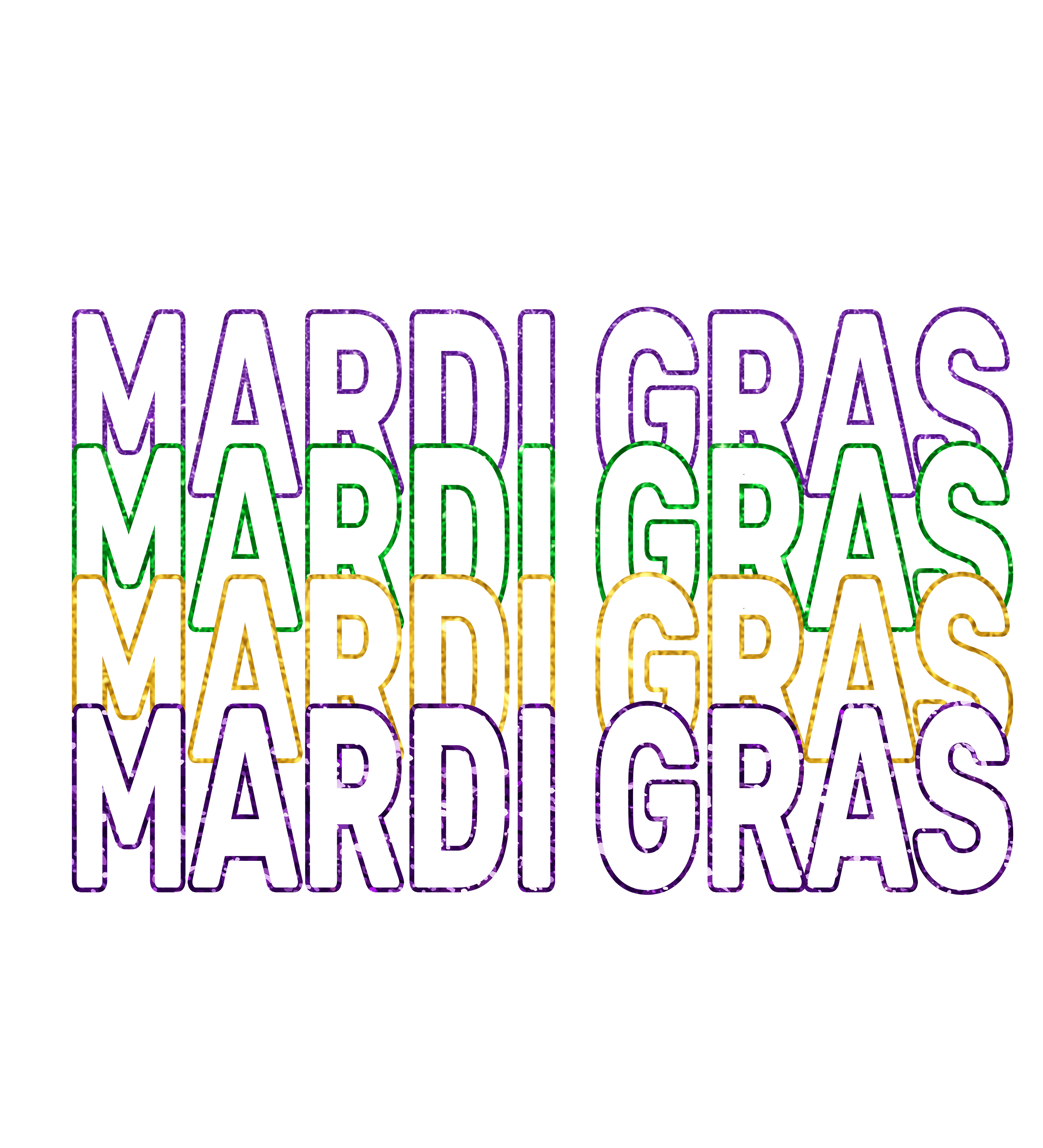 Mardi Gras Party DTF Design - Ready to Press V1 | DTF Jersey
