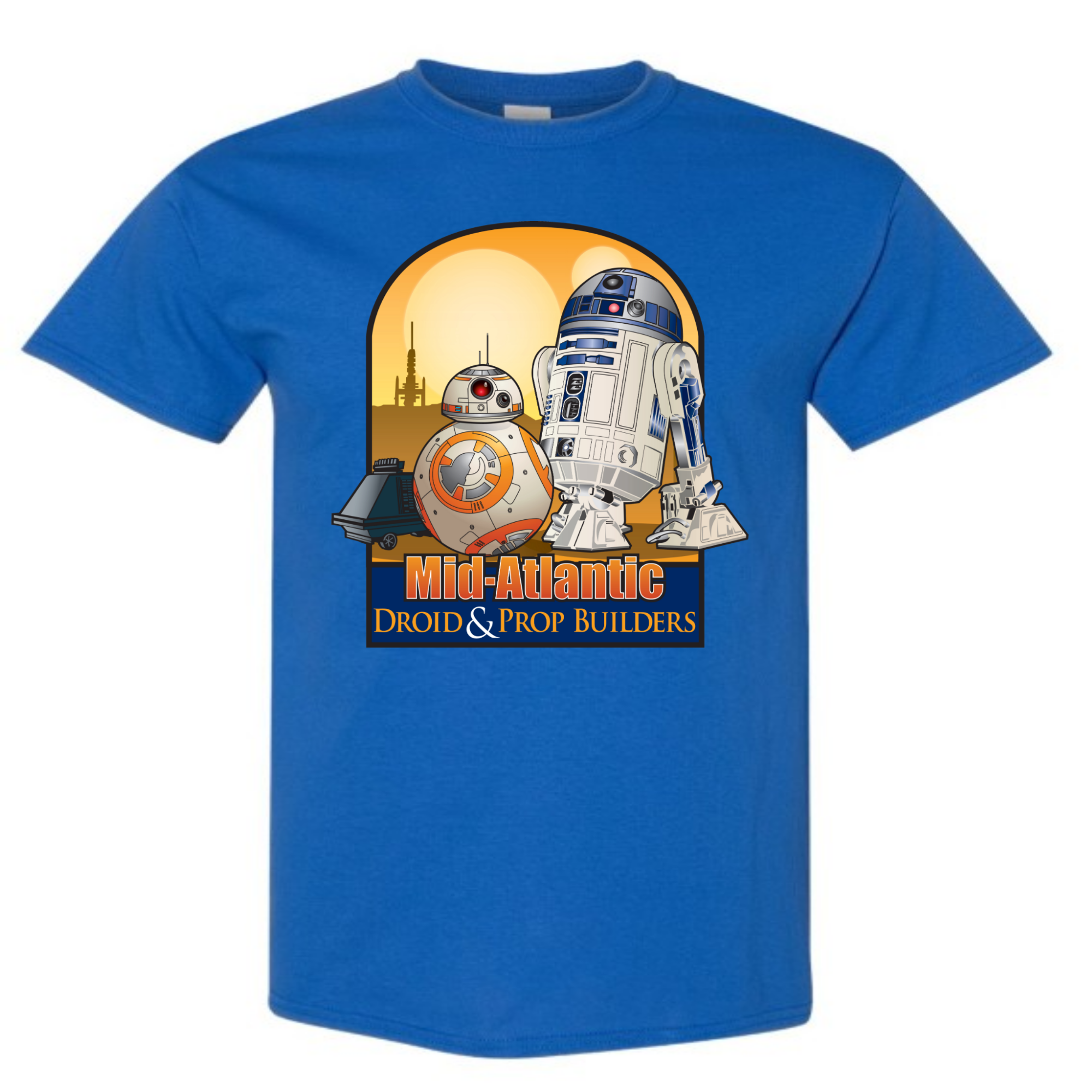 Mid Atlantic Drone D&PB - T-Shirt blank apparel for custom DTF printing (view 4)