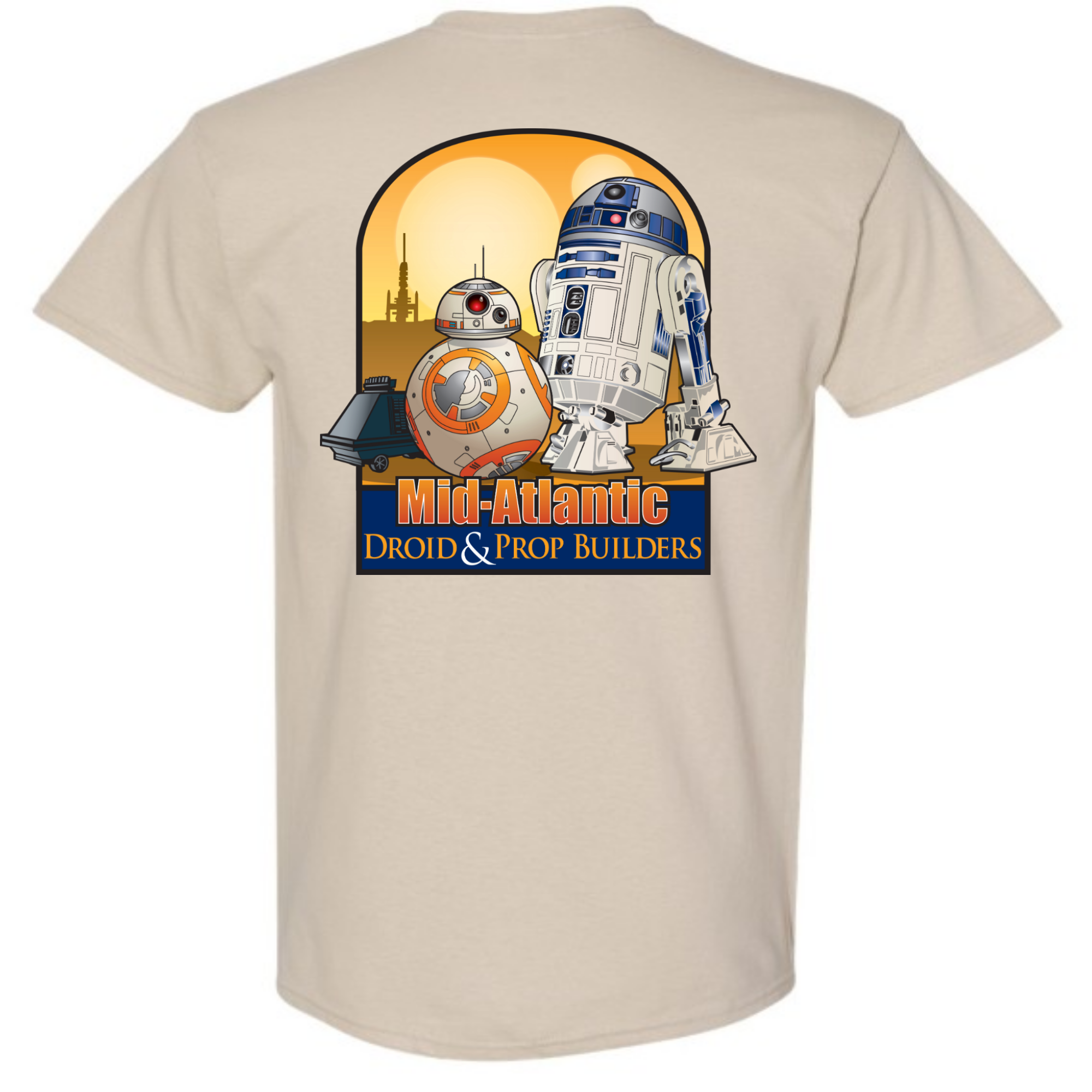 Mid Atlantic Drone D&PB - T-Shirt blank apparel for custom DTF printing (view 5)
