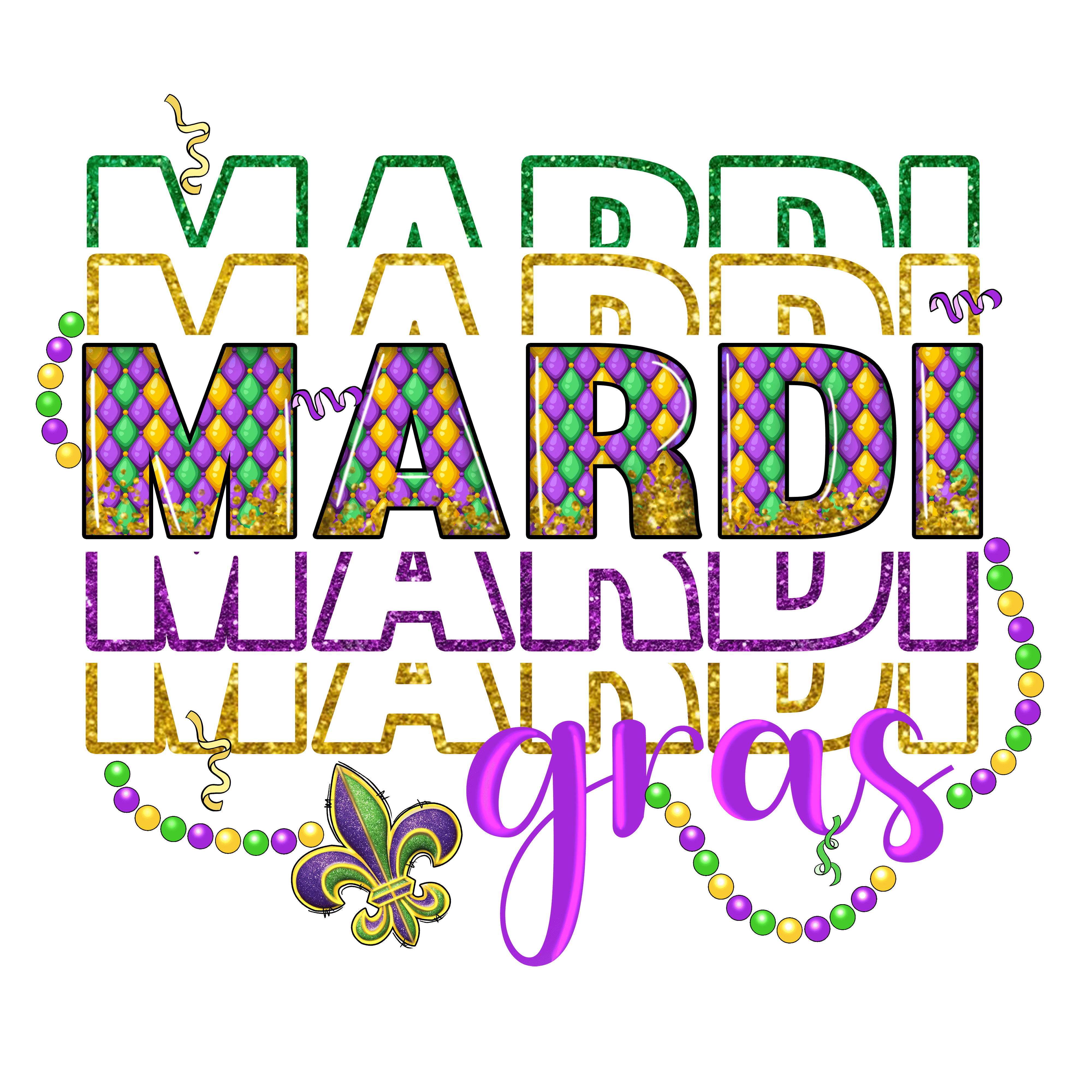 Fat Tuesday Mardi Gras Carnival Design | DTF Jersey