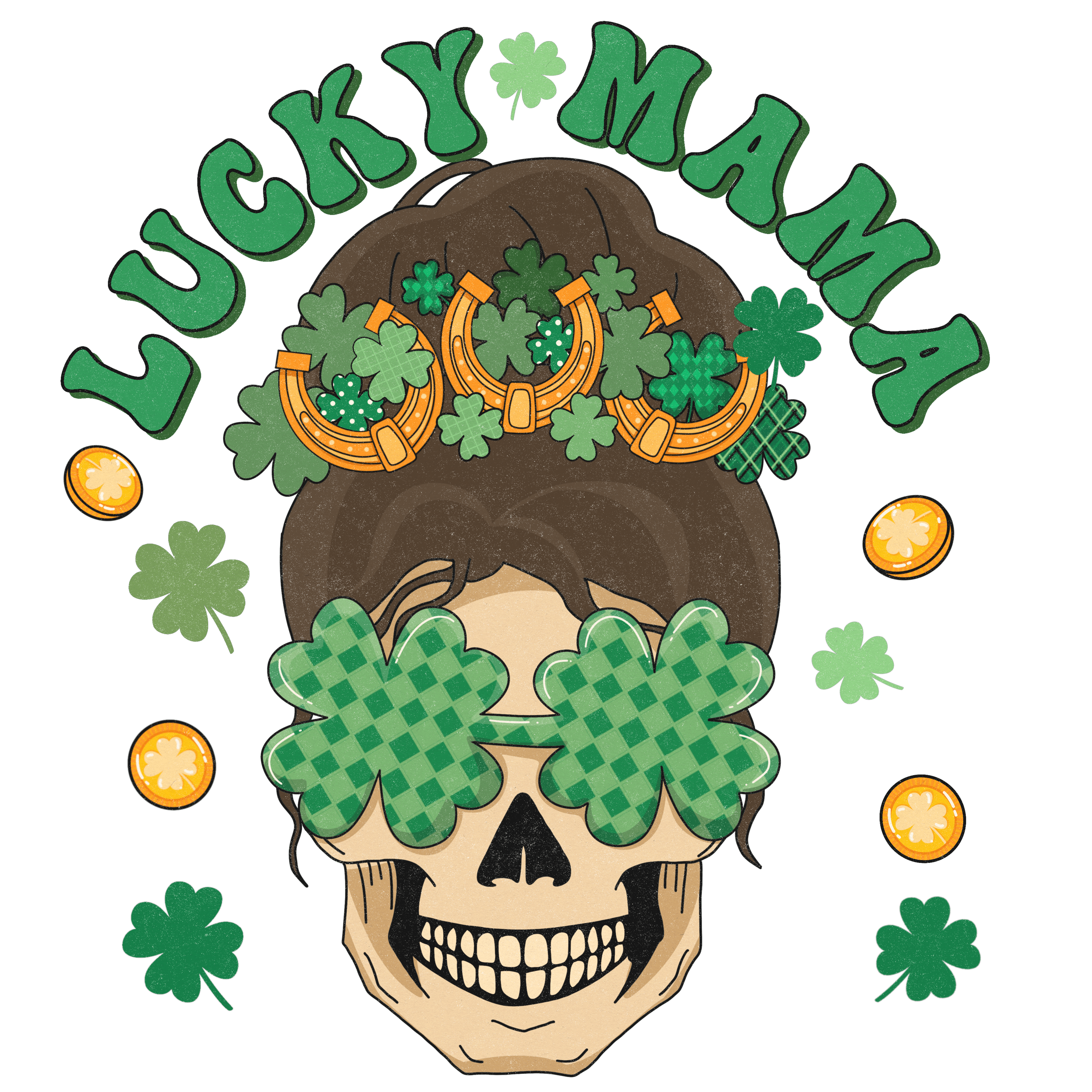 Lucky Mama Saint Patrick's Design - DTF Ready To Press