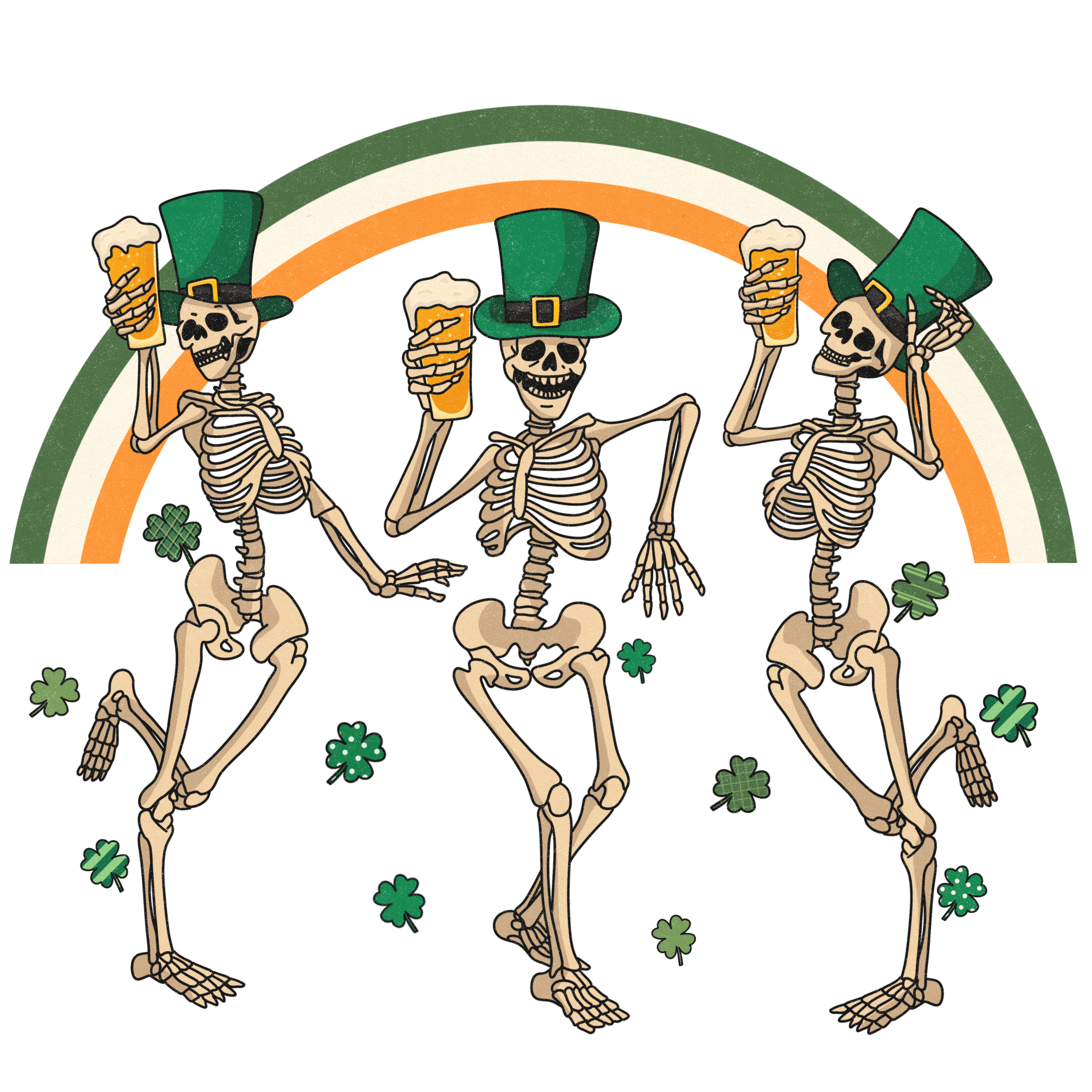Lucky Day Beer Saint Patrick's Rainbow Design | DTF Jersey