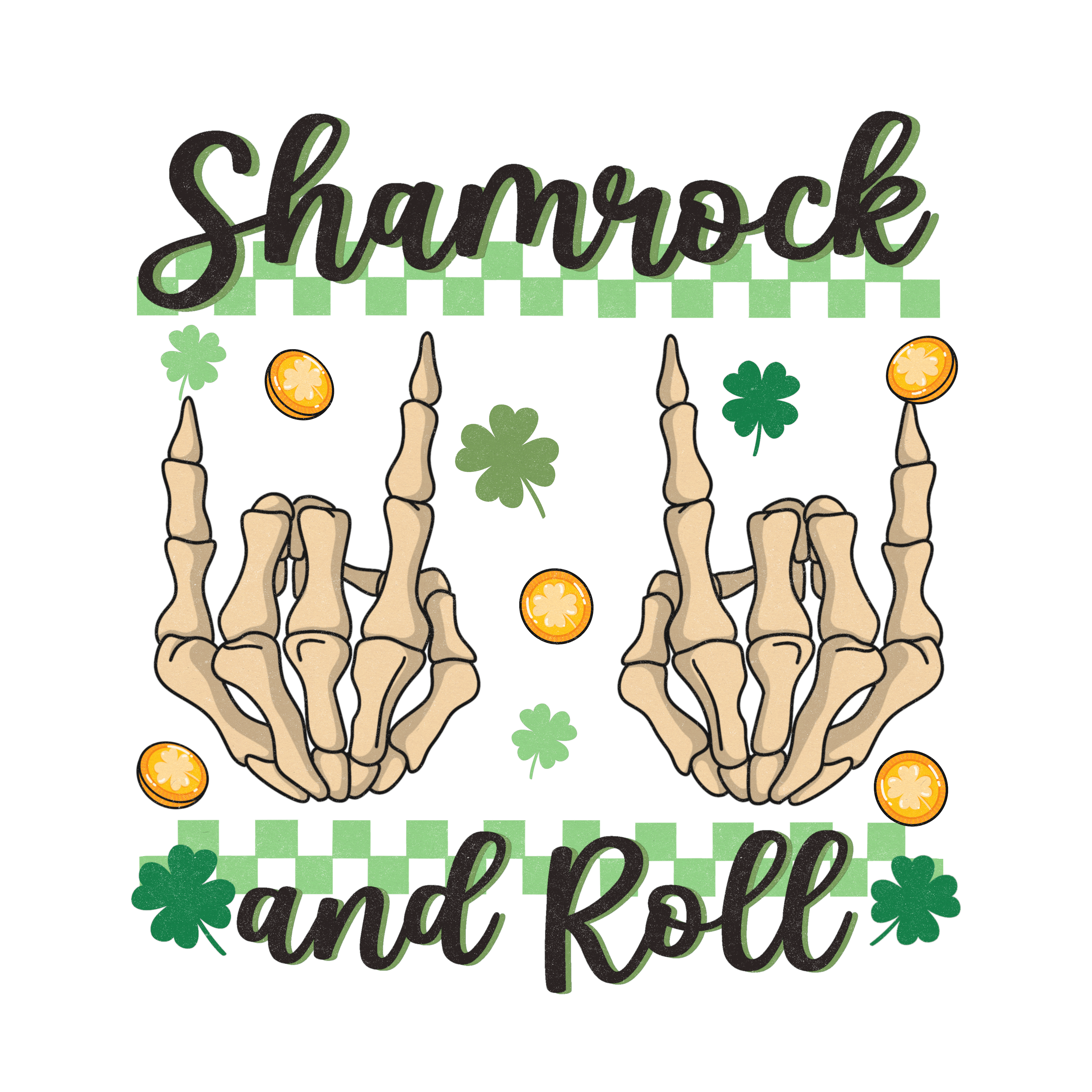 Shamrock and Roll Saint Patrick's Day Press V2 | DTF Jersey