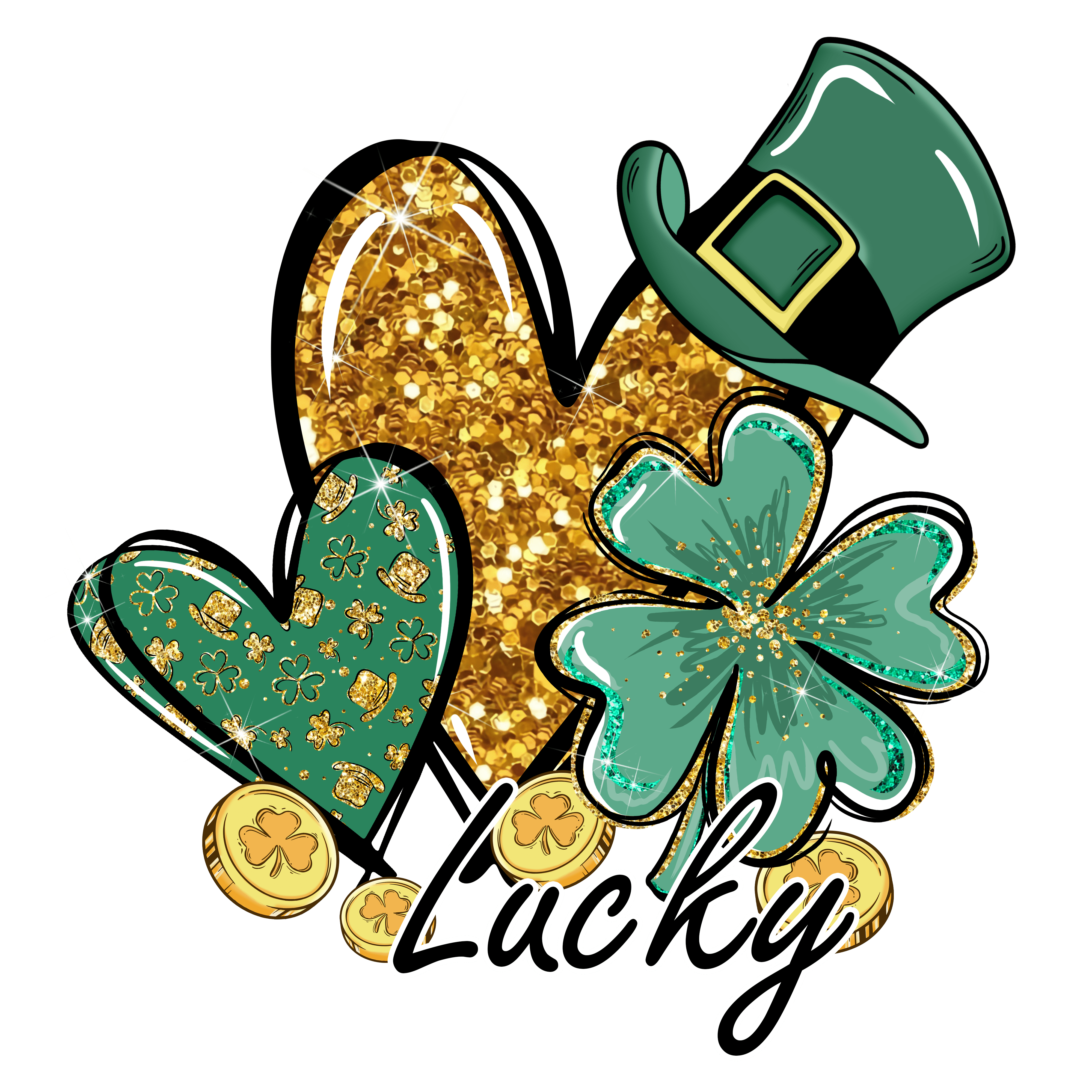 Lucky Heart St. Patrick’s Day DTF Press V1 | DTF Jersey