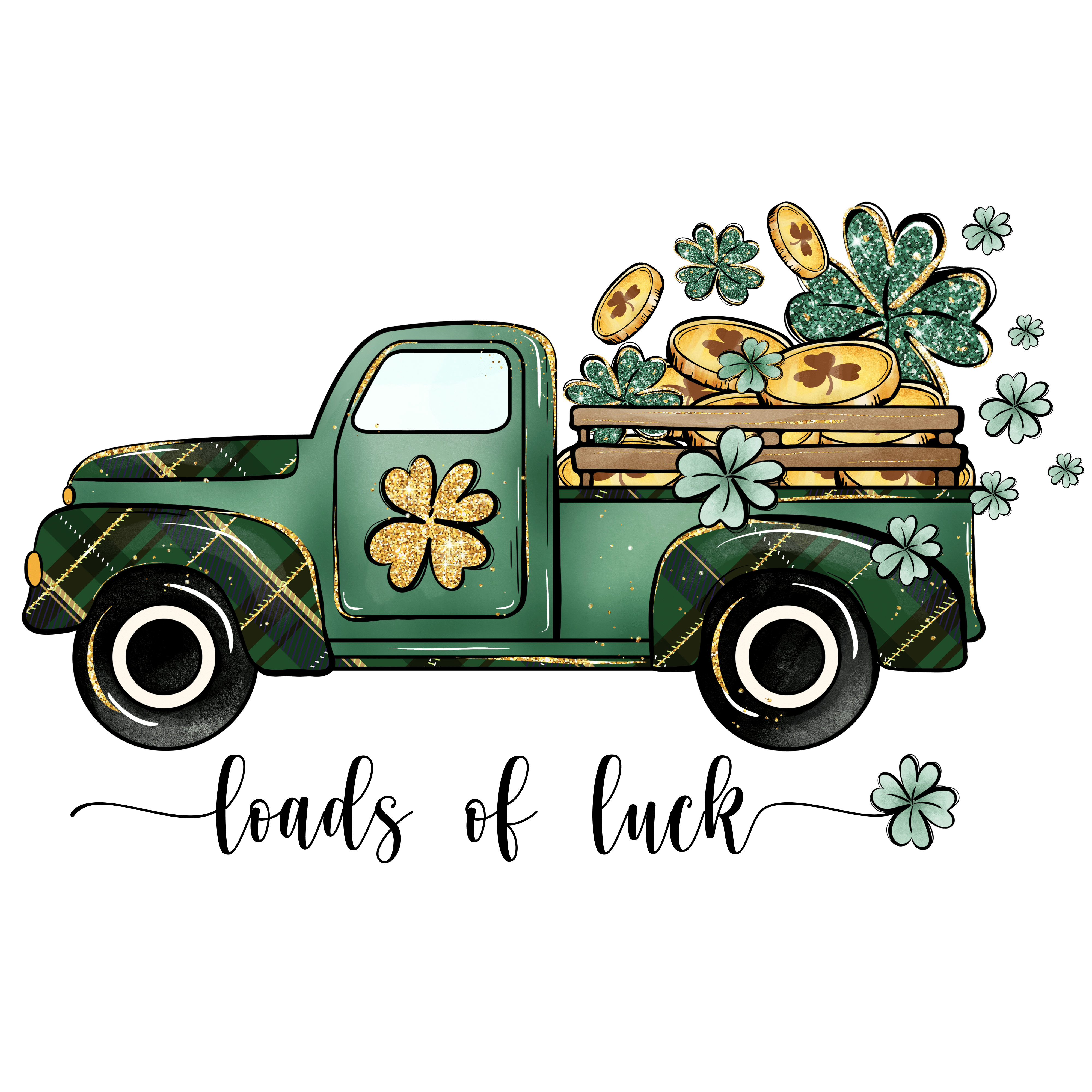 Loads of Luck Truck St. Patrick's Day Design | DTF Jersey