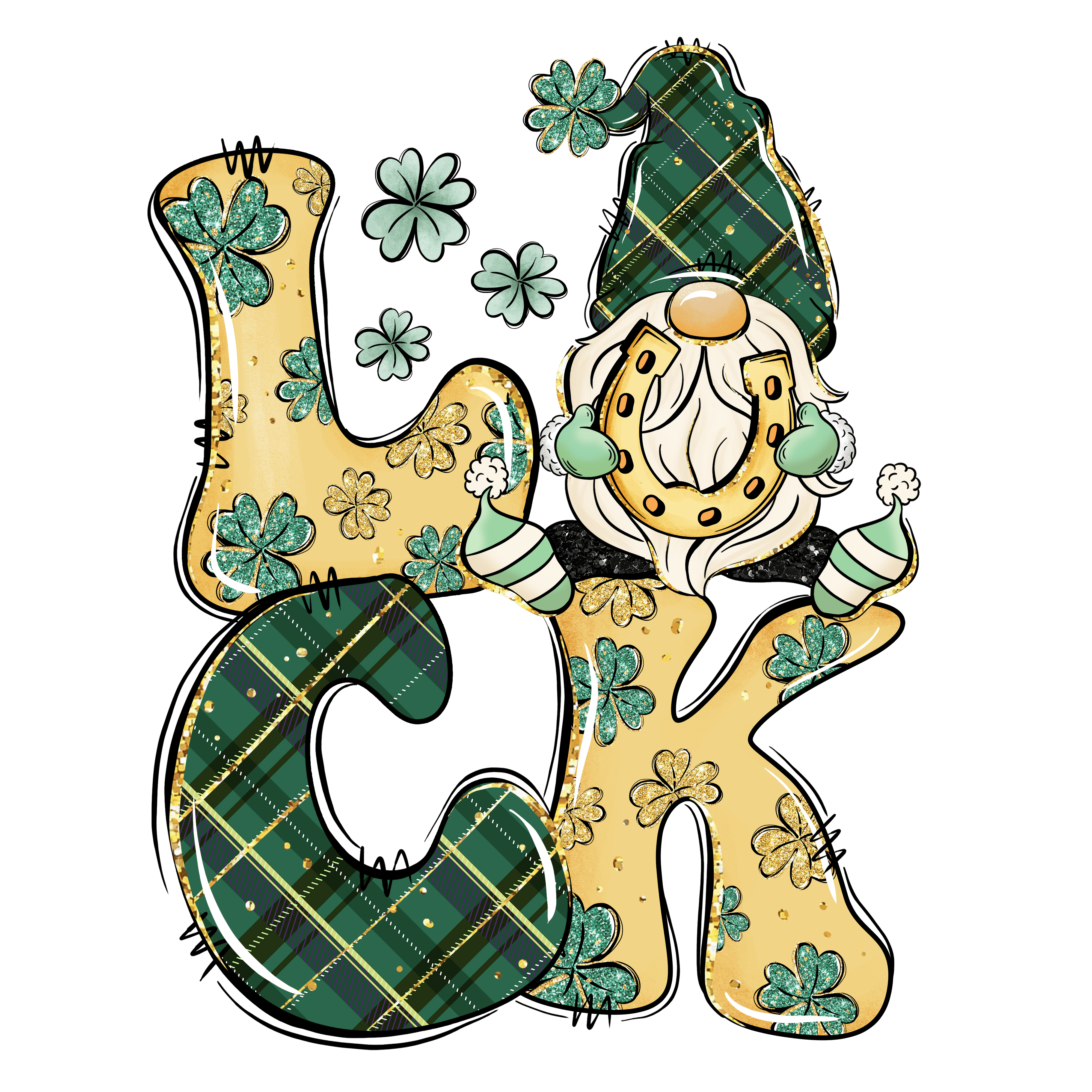 Luck Gnome Saint Patrick's Day Design | DTF Jersey