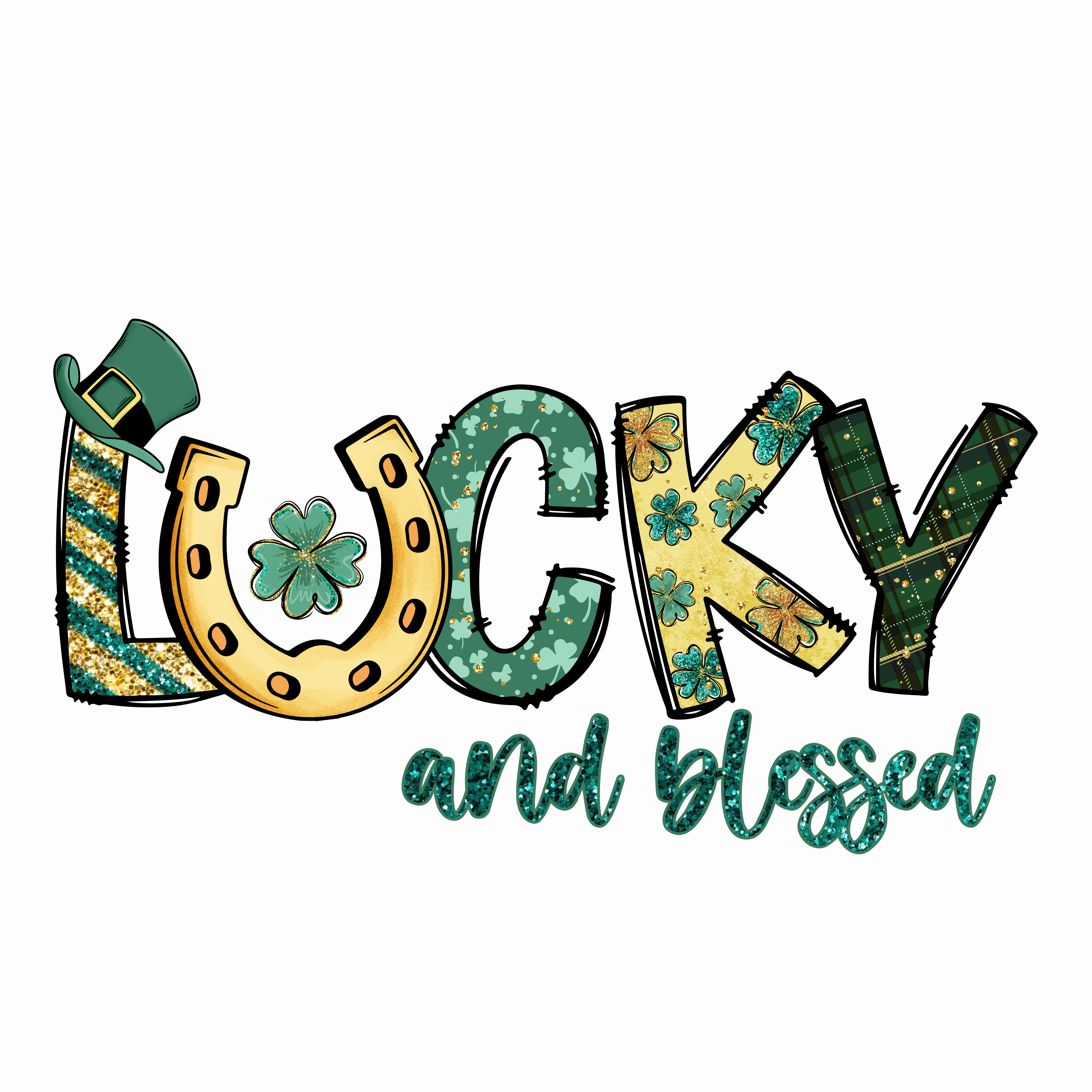 Lucky and Blessed - Saint Patrick's Day Design | DTF Jersey