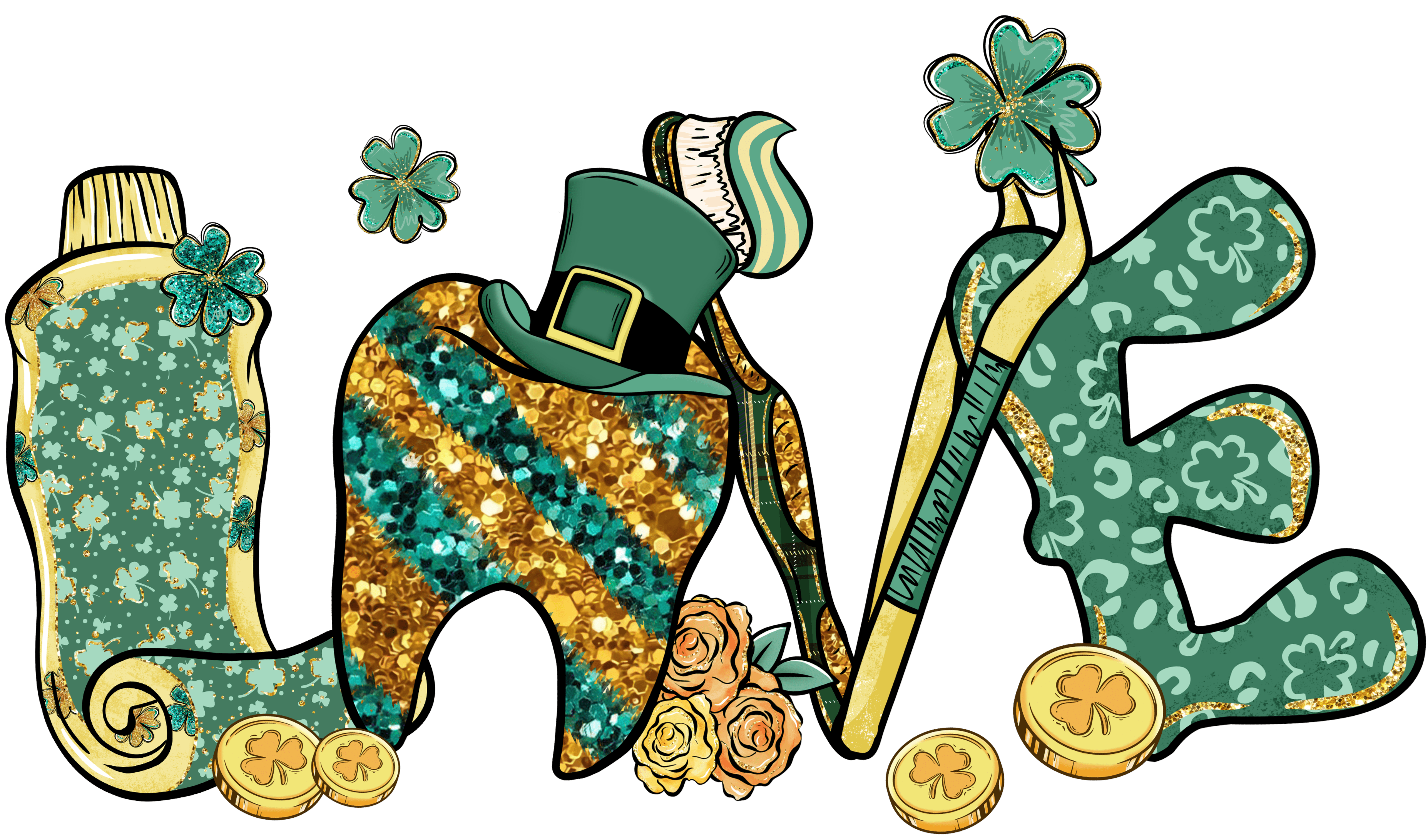 Saint Patrick's Day Love Design | DTF Jersey
