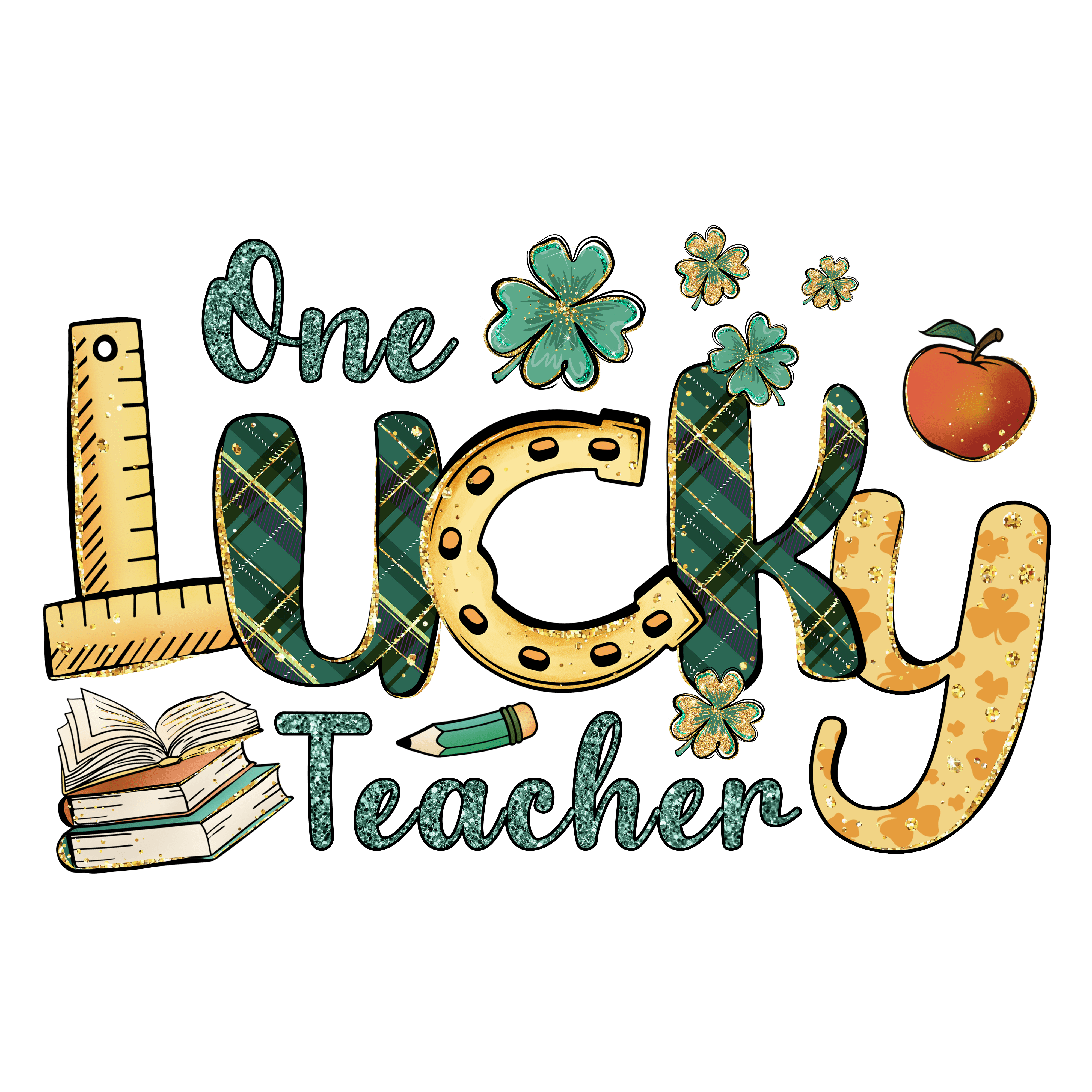One Lucky Teacher St. Patrick's Day Design | DTF Jersey