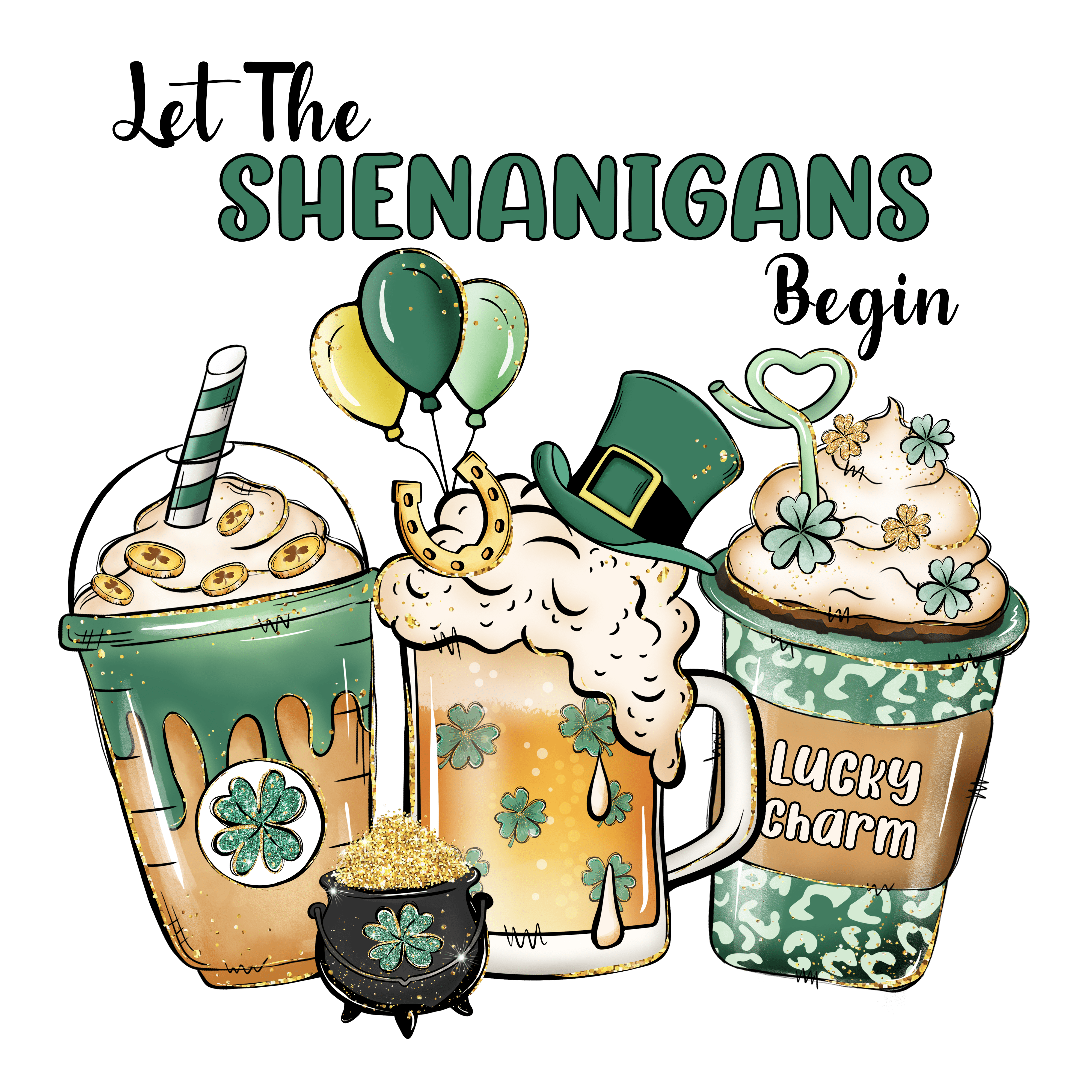 Let the Shenanigans Begin Lucky Charm Design | DTF Jersey