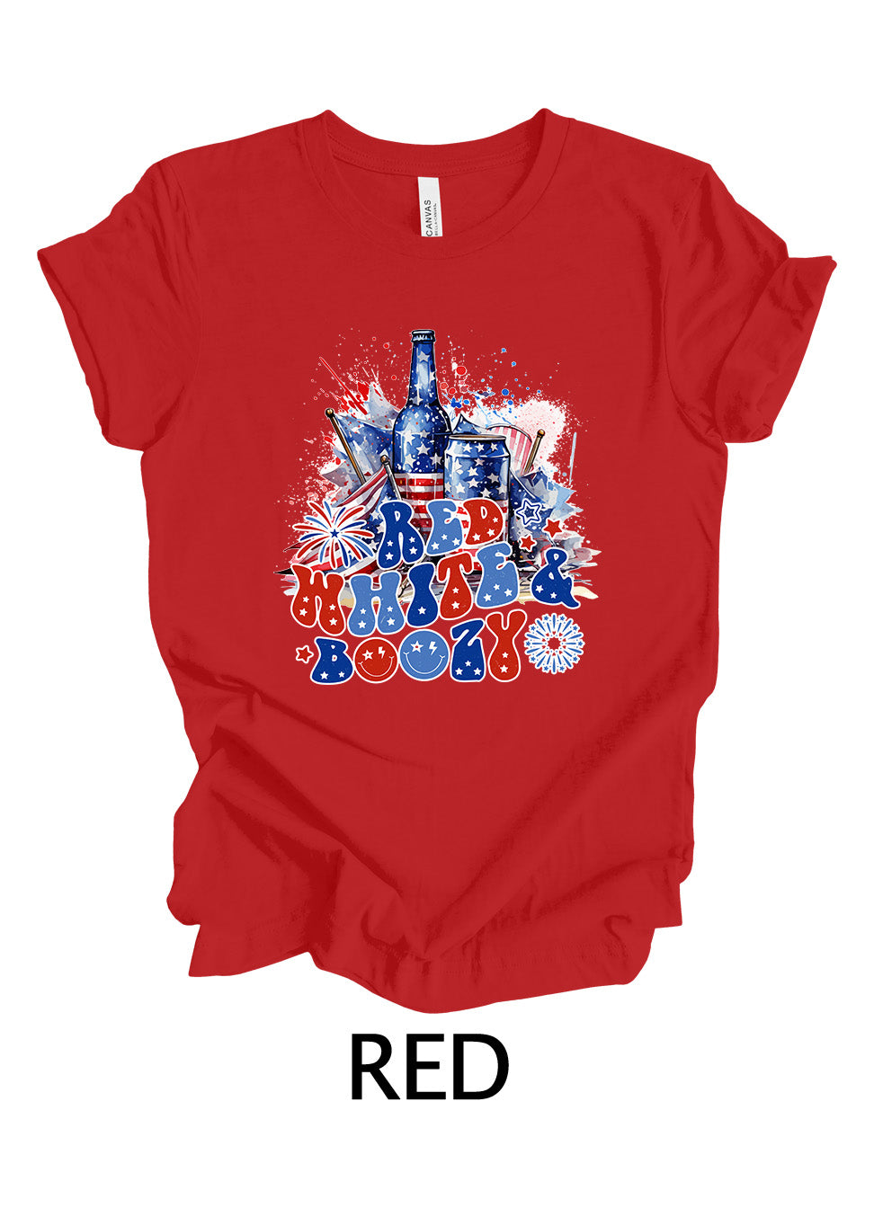 Red, White & Boozy | 4th Of July Ready To Press Designs