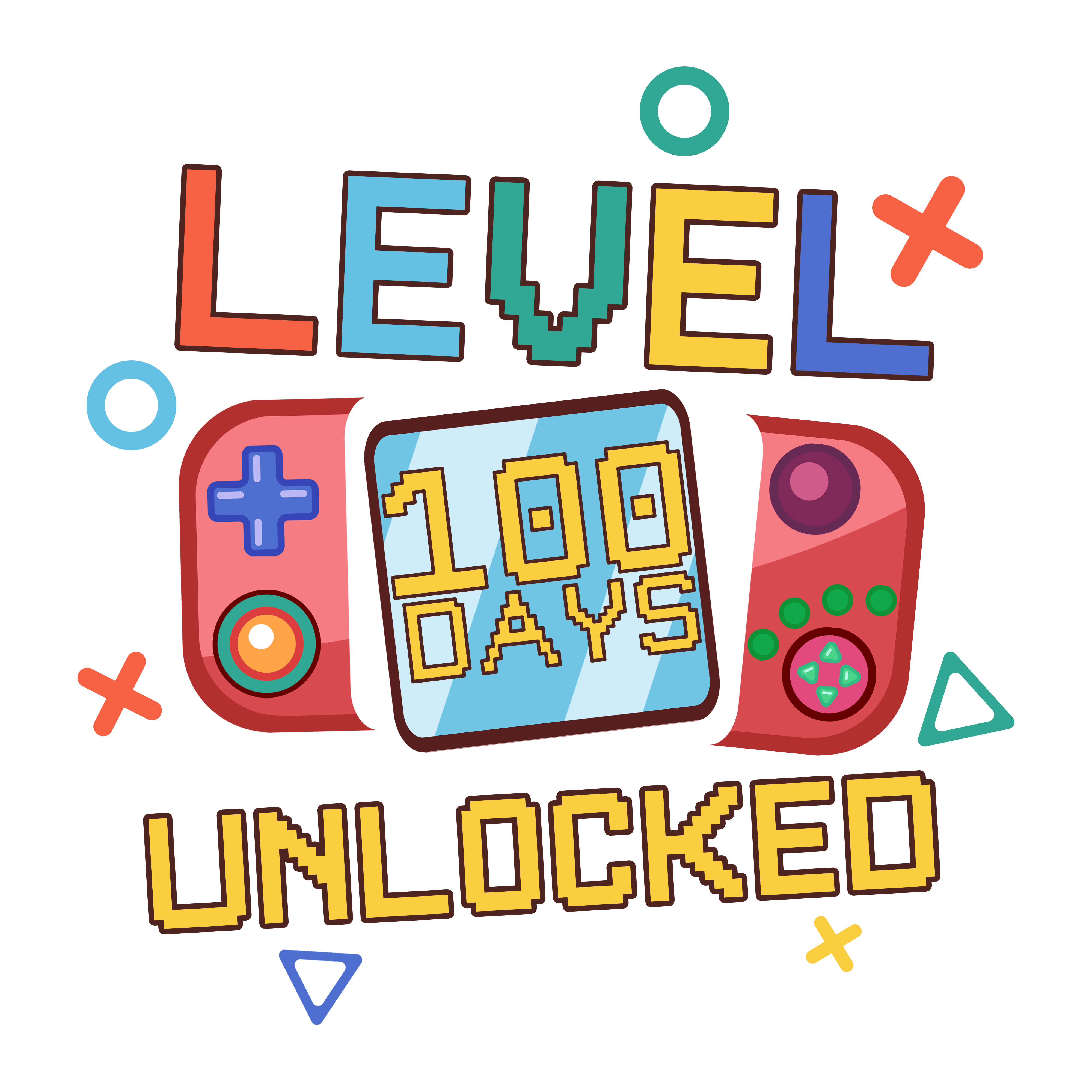 Level 100 Days Unlocked | DTF Ready To Press Designs